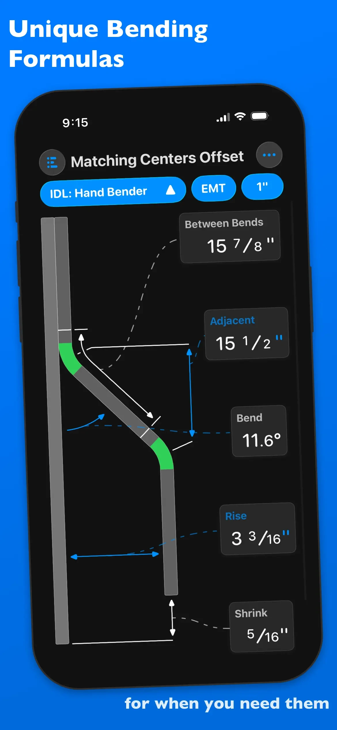 QuickBend: Conduit Bending app store screenshot 6 — Productivity (iOS)