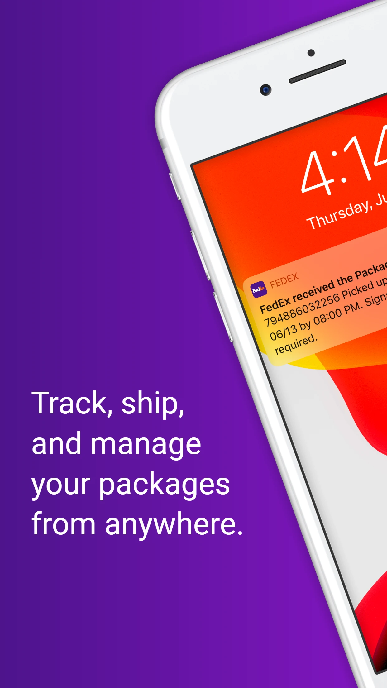 FedEx Mobile app store screenshot 1 — Business (iOS)