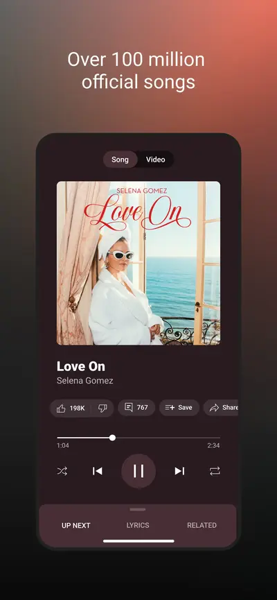 YouTube Music app store screenshot 1 — Music (iOS)