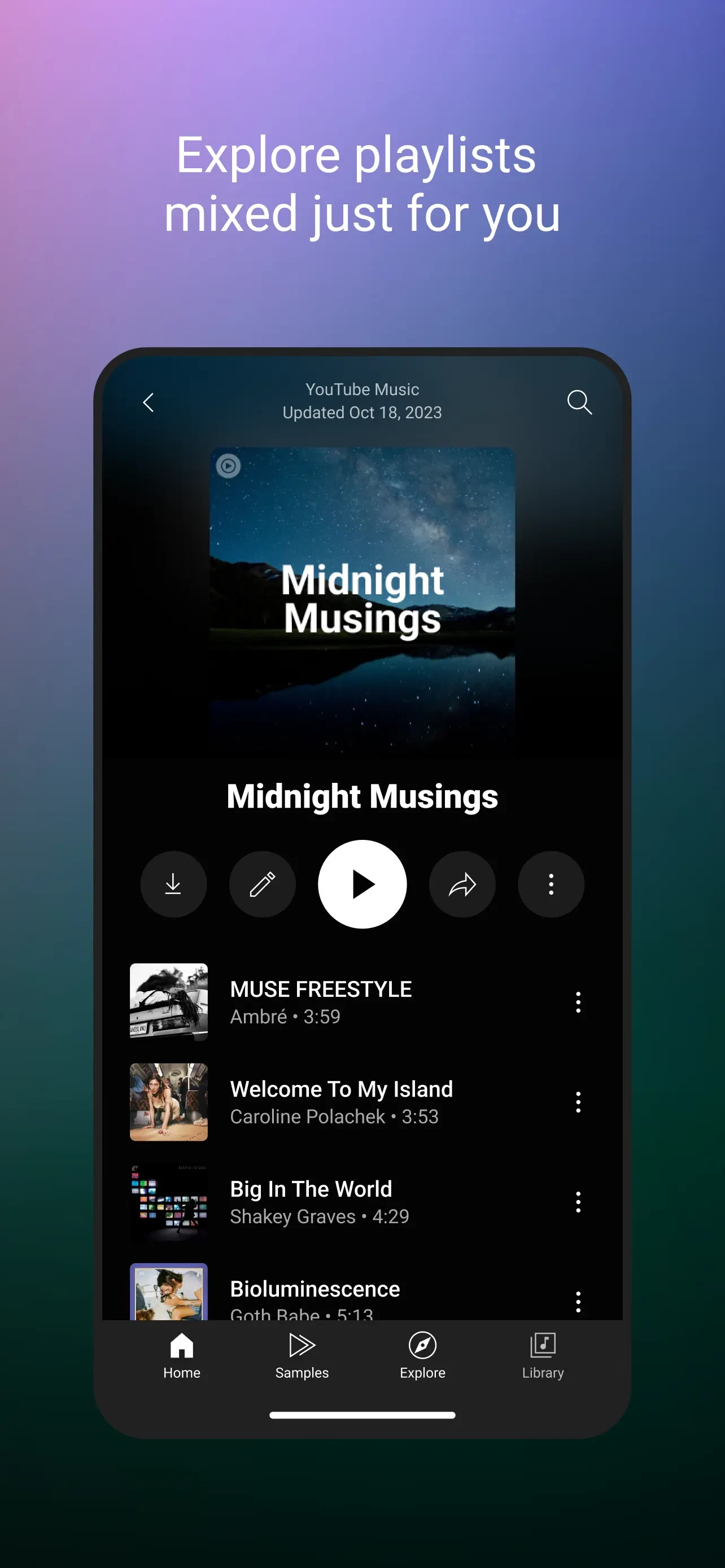 YouTube Music app store screenshot 5 — Music (iOS)