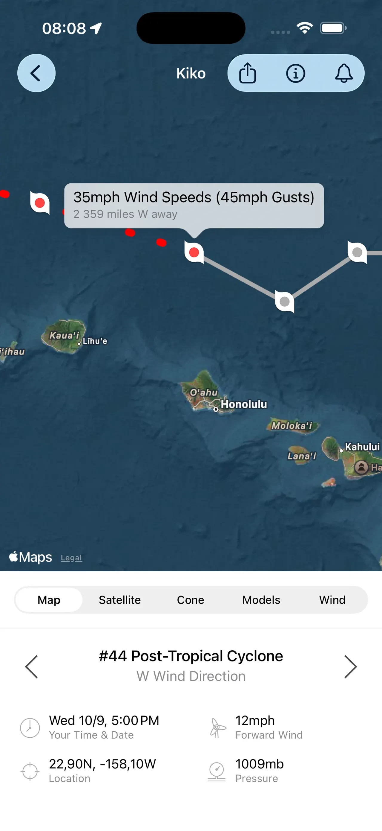 My Hurricane Tracker Pro app store screenshot 1 — Unknown (iOS)