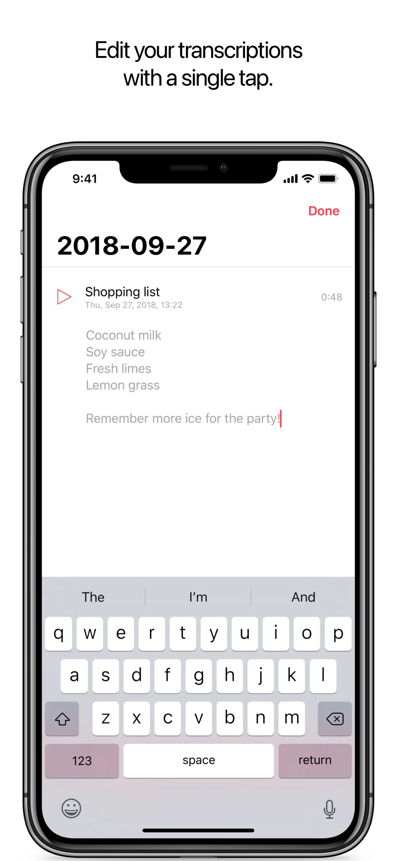 Just Press Record app store screenshot 4 — Utilities (iOS)