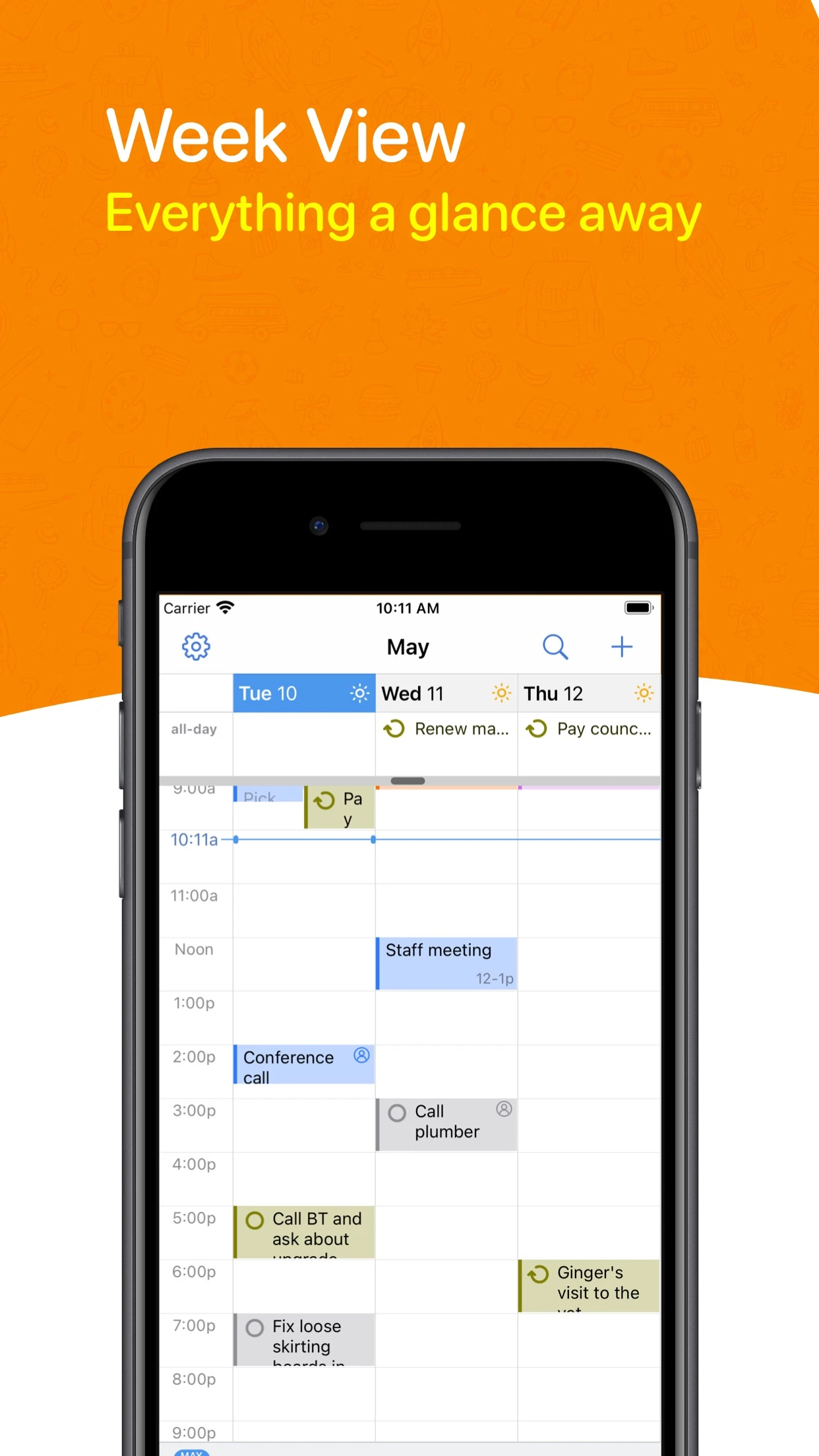 BusyCal: Calendar & Tasks app store screenshot 3 — Productivity (iOS)