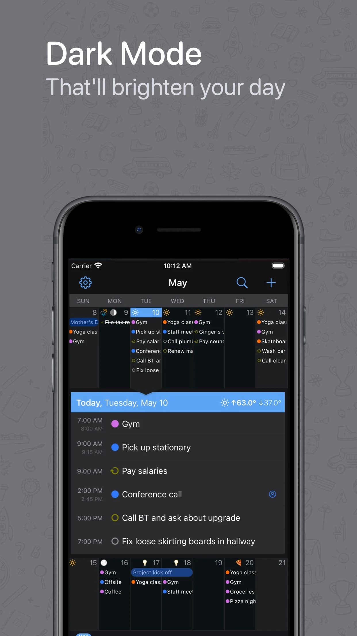 BusyCal: Calendar & Tasks app store screenshot 5 — Productivity (iOS)