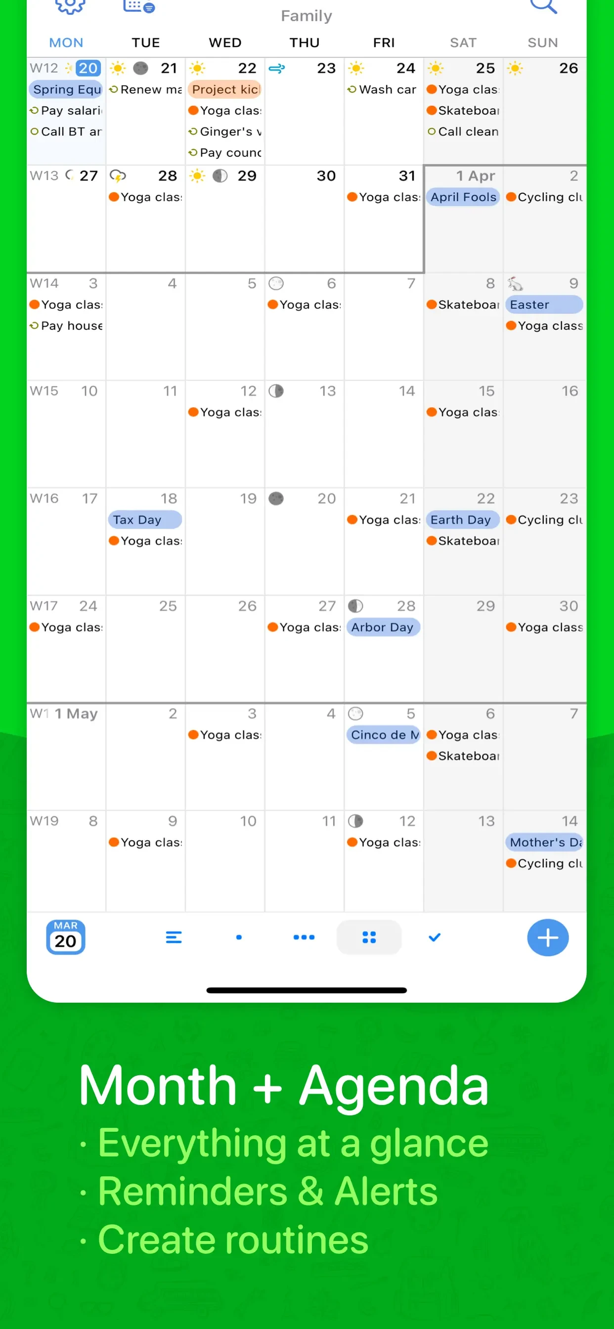 BusyCal: Calendar & Tasks app store screenshot 2 — Productivity (iOS)