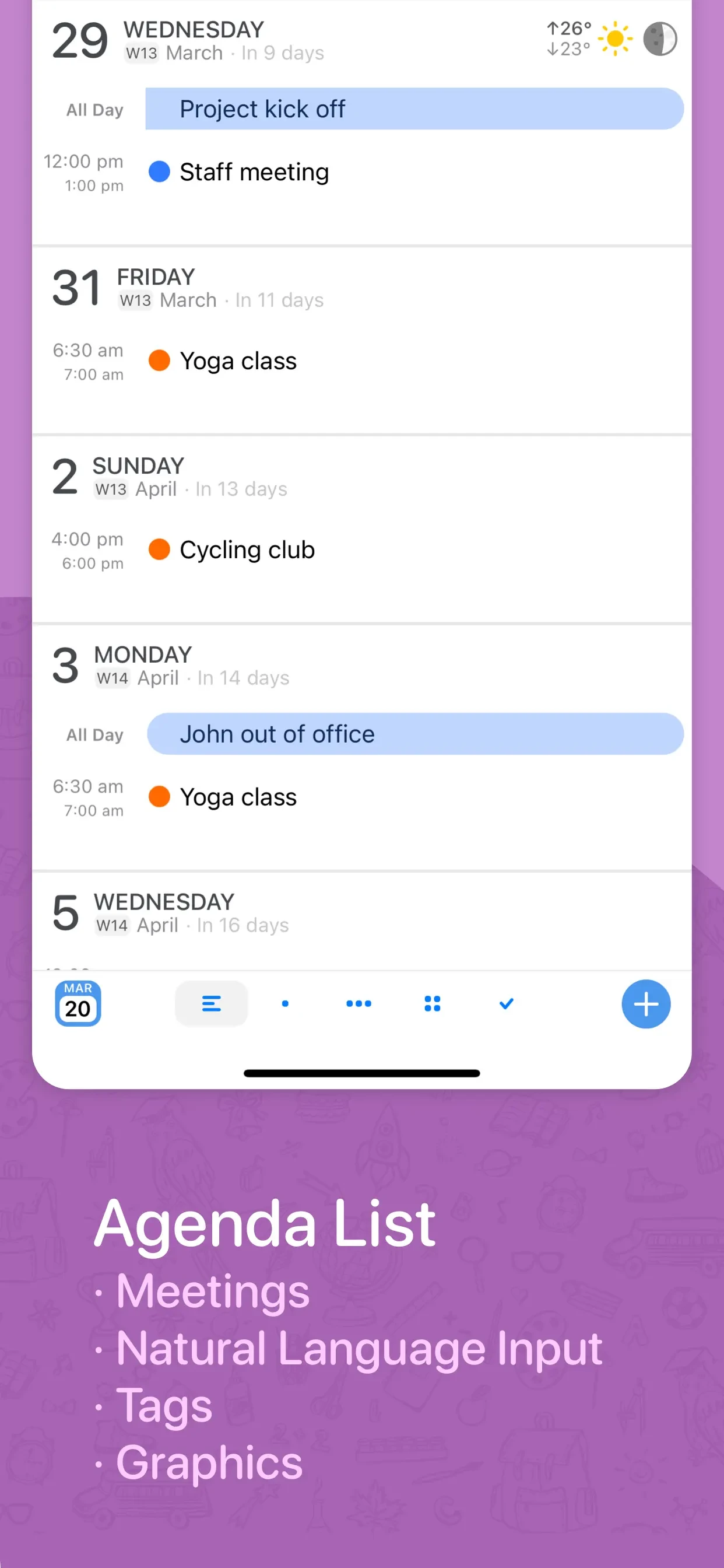 BusyCal: Calendar & Tasks app store screenshot 3 — Productivity (iOS)