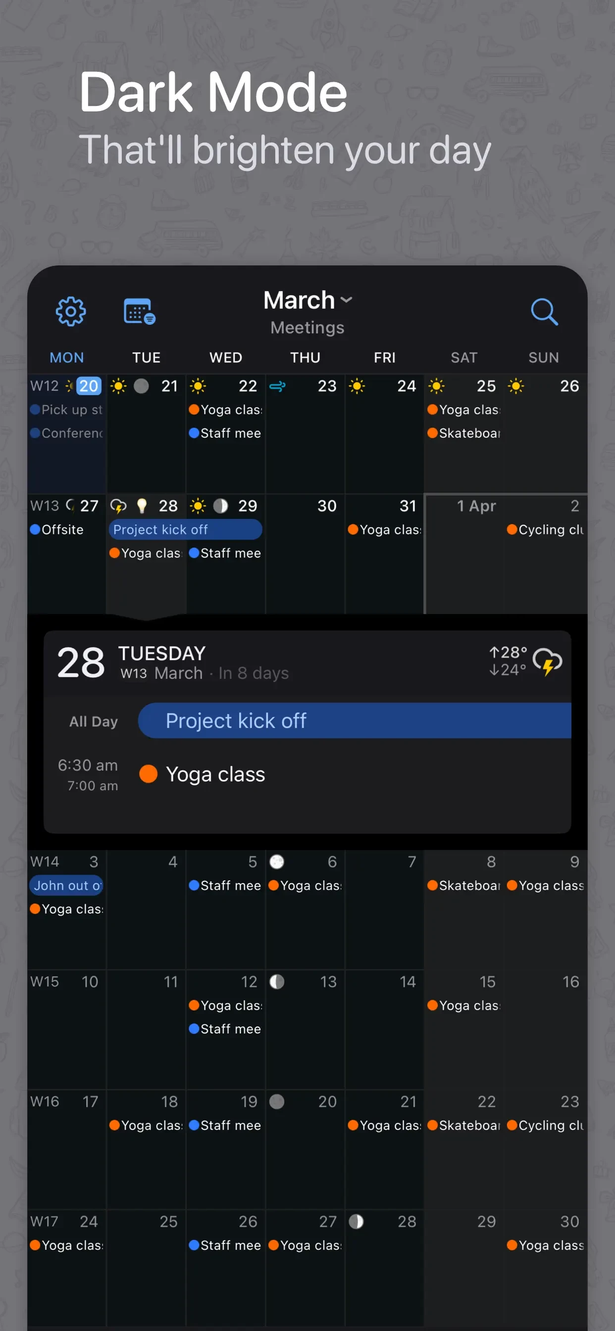 BusyCal: Calendar & Tasks app store screenshot 5 — Productivity (iOS)