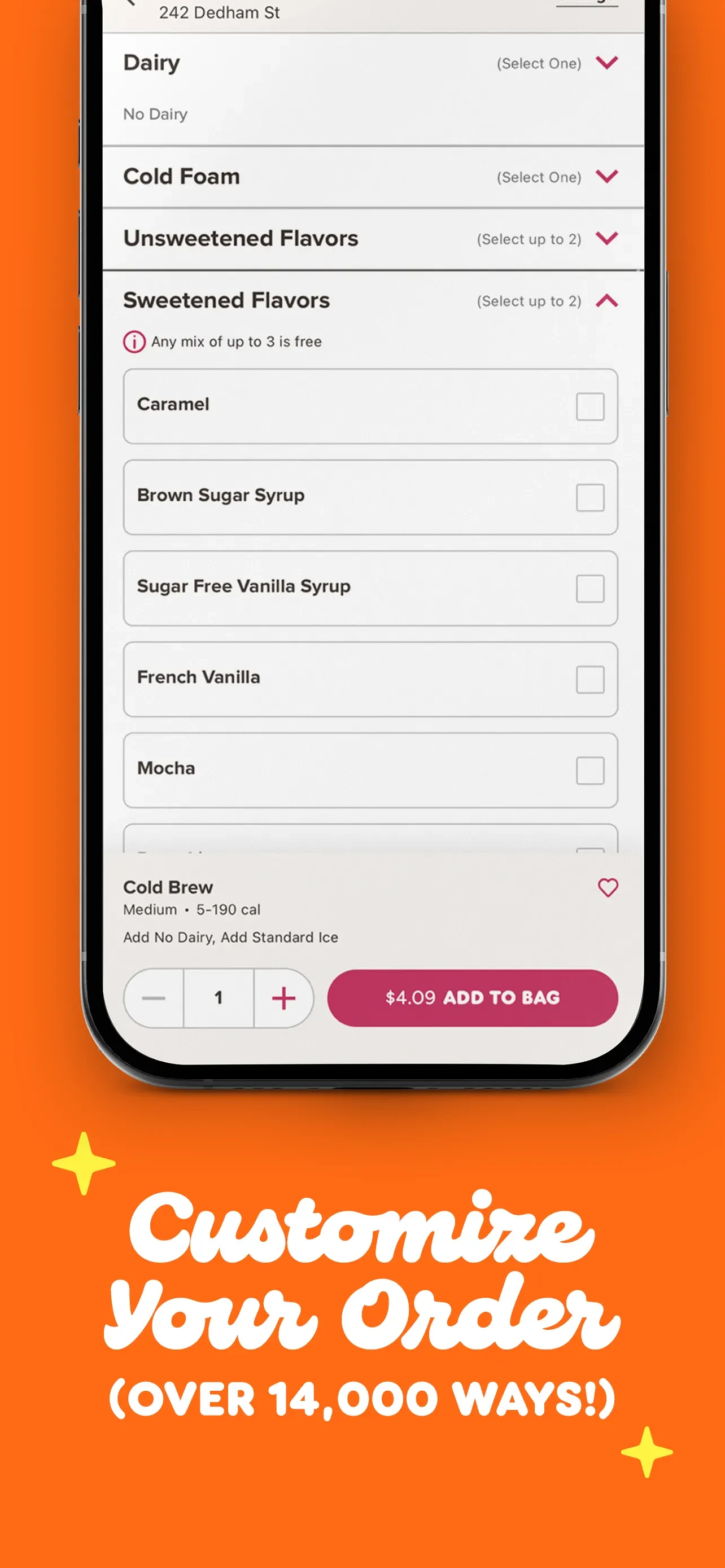 Dunkin' app store screenshot 5 — Unknown (iOS)