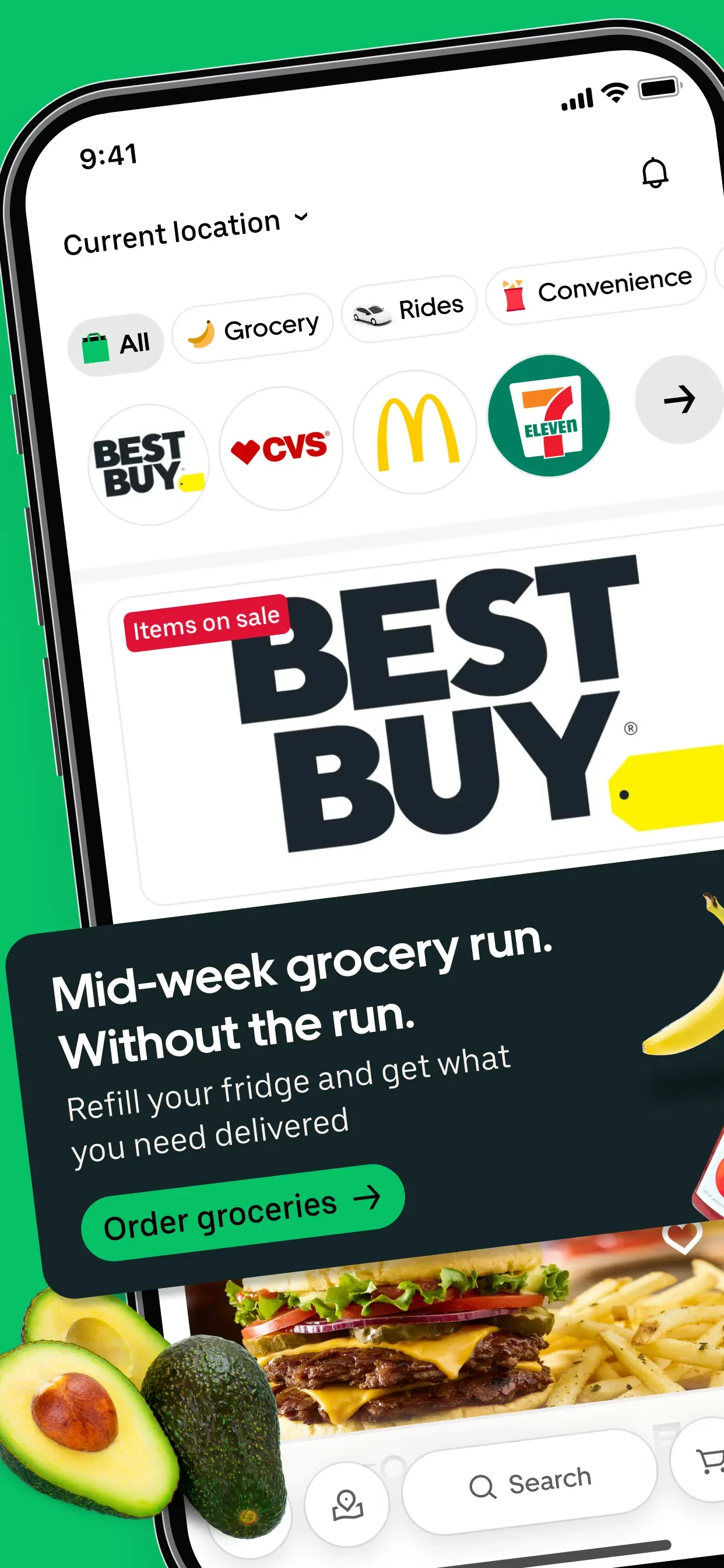 Uber Eats: Food & Groceries app store screenshot 1 — Food & Drink (iOS)