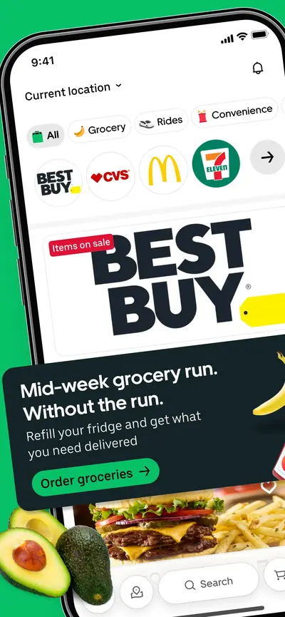 Uber Eats: Food & Groceries app store screenshot 1 — Food & Drink (iOS)