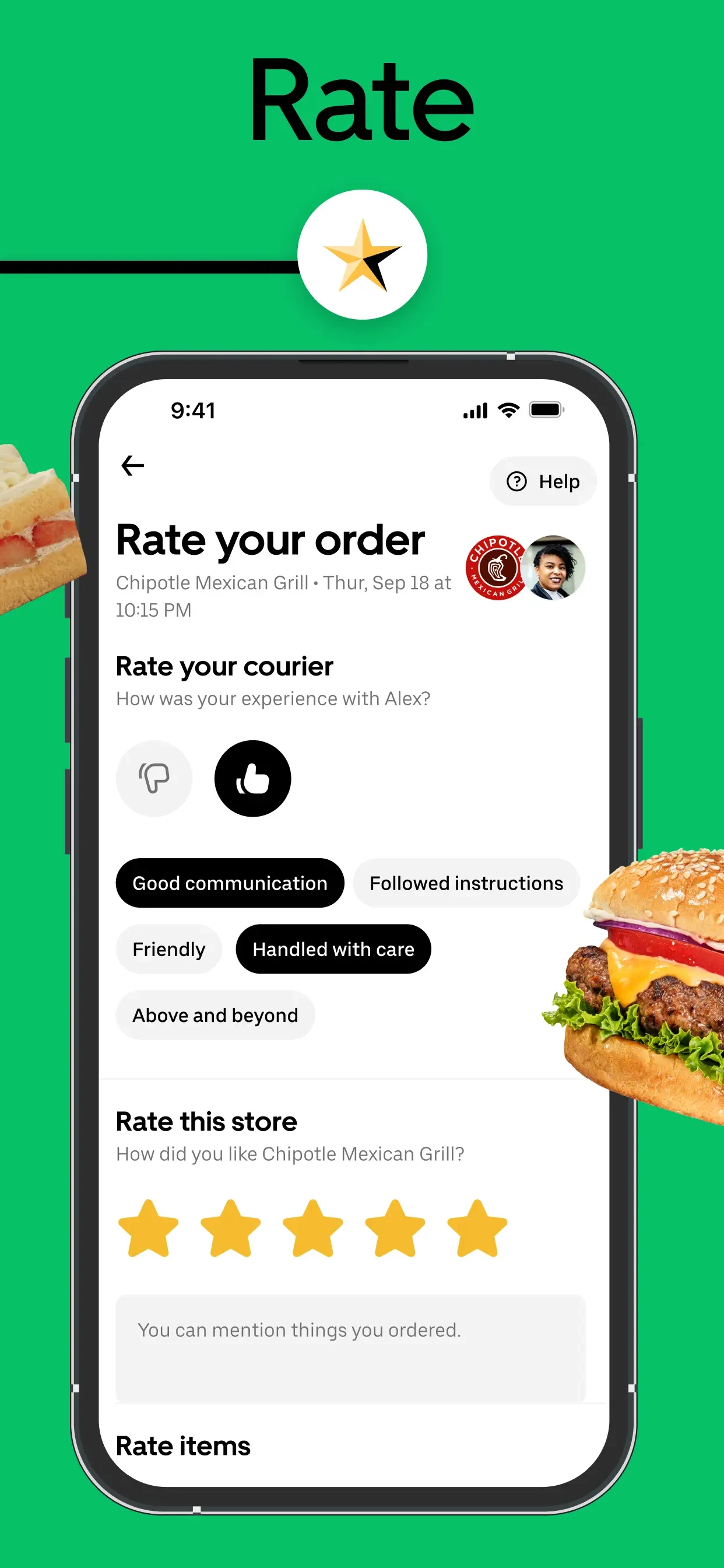 Uber Eats: Food & Groceries app store screenshot 7 — Food & Drink (iOS)