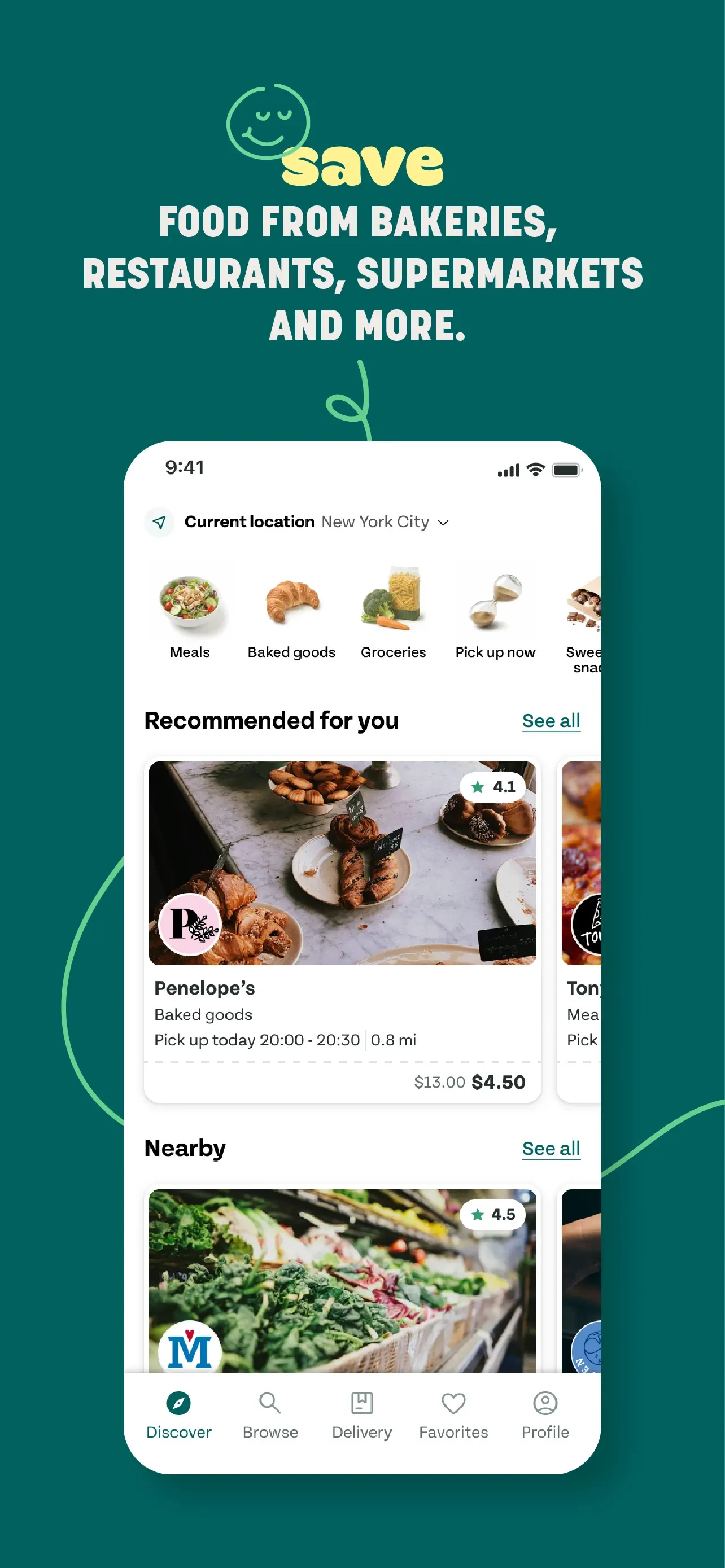 Too Good To Go: Save Good Food app store screenshot 2 — Food & Drink (iOS)