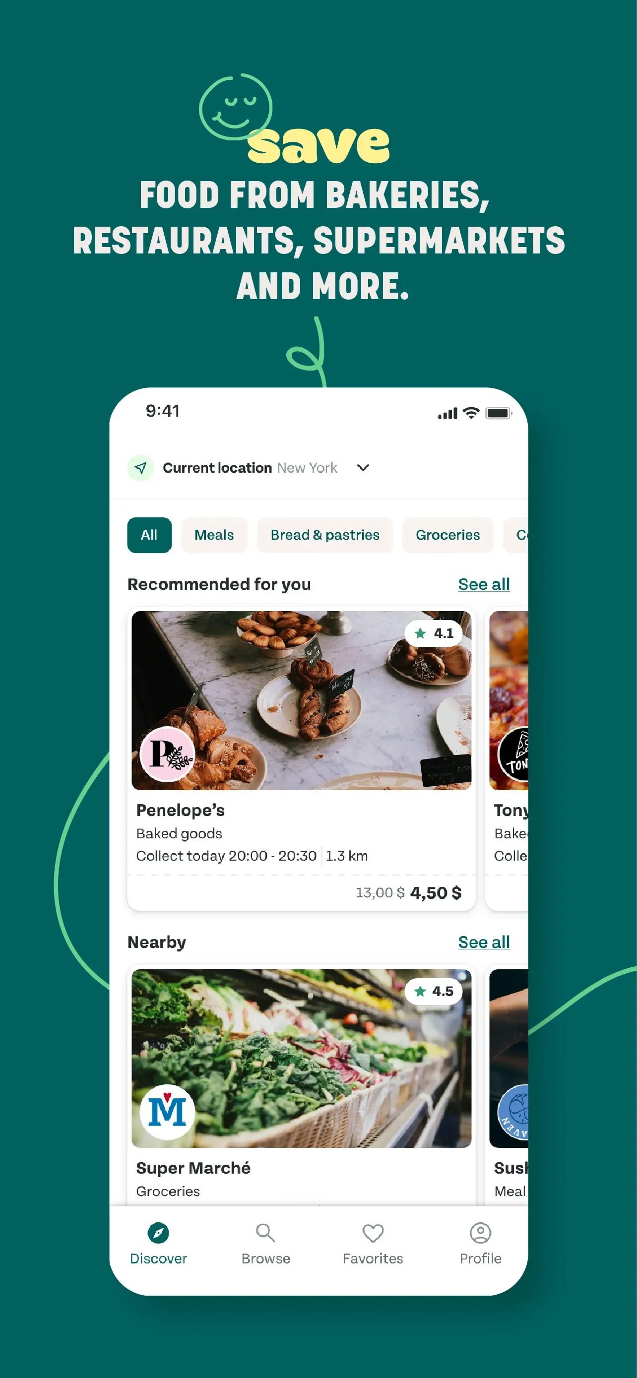 Too Good To Go: Save Good Food app store screenshot 2 — Food & Drink (iOS)