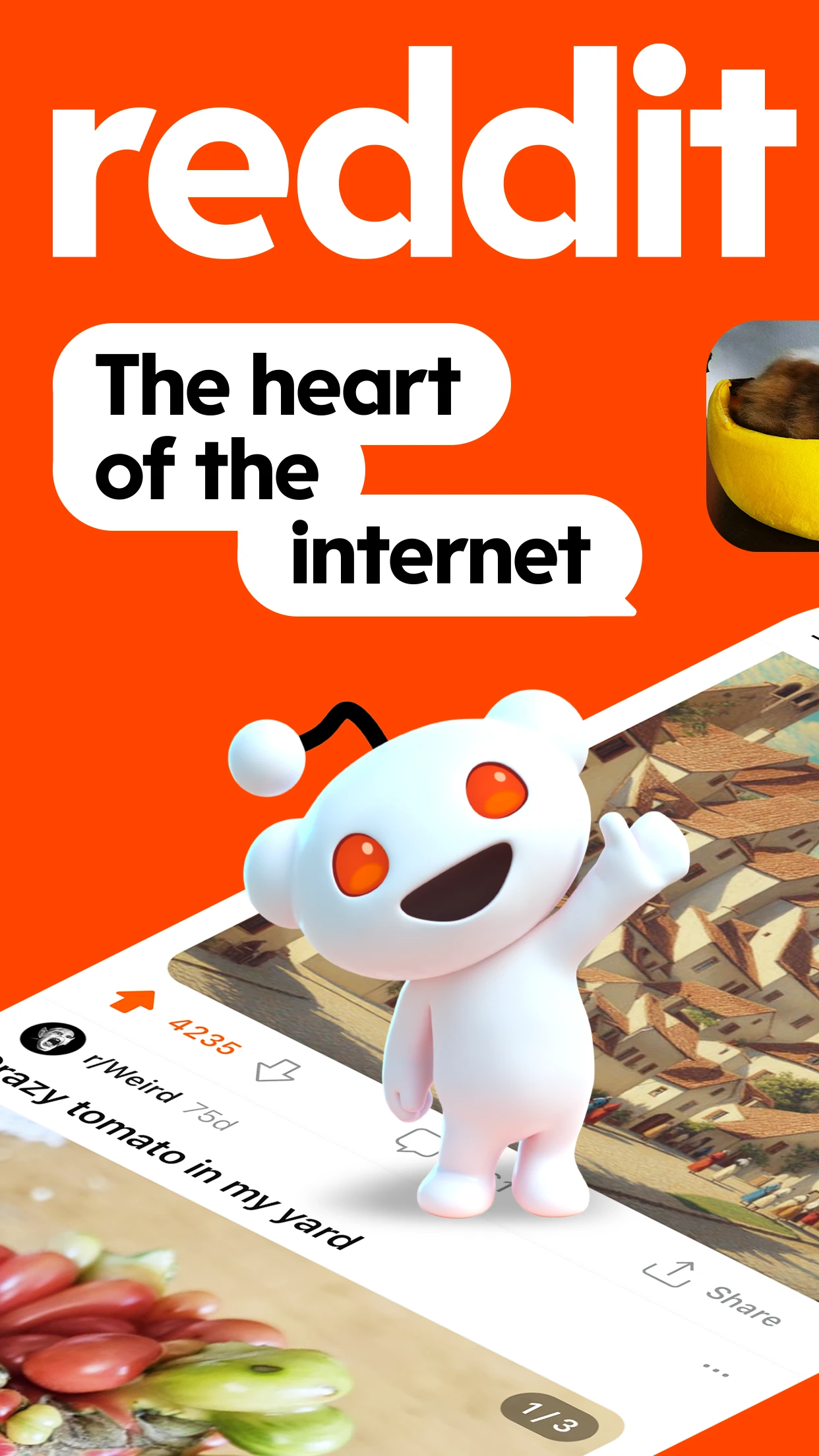 Reddit app store screenshot 1 — News (iOS)
