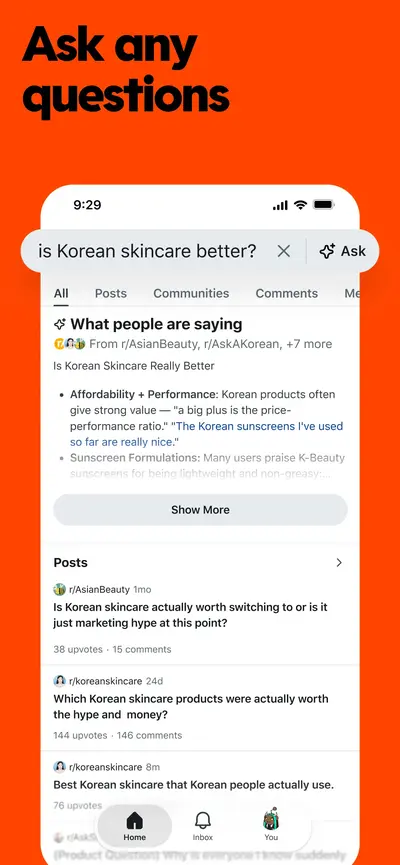 Reddit app store screenshot 1 — News (iOS)