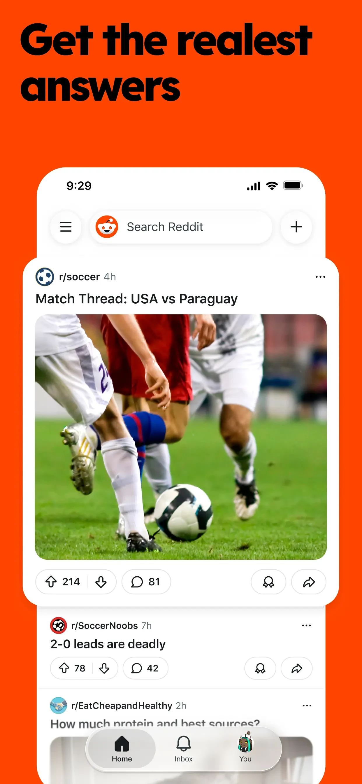 Reddit app store screenshot 2 — News (iOS)