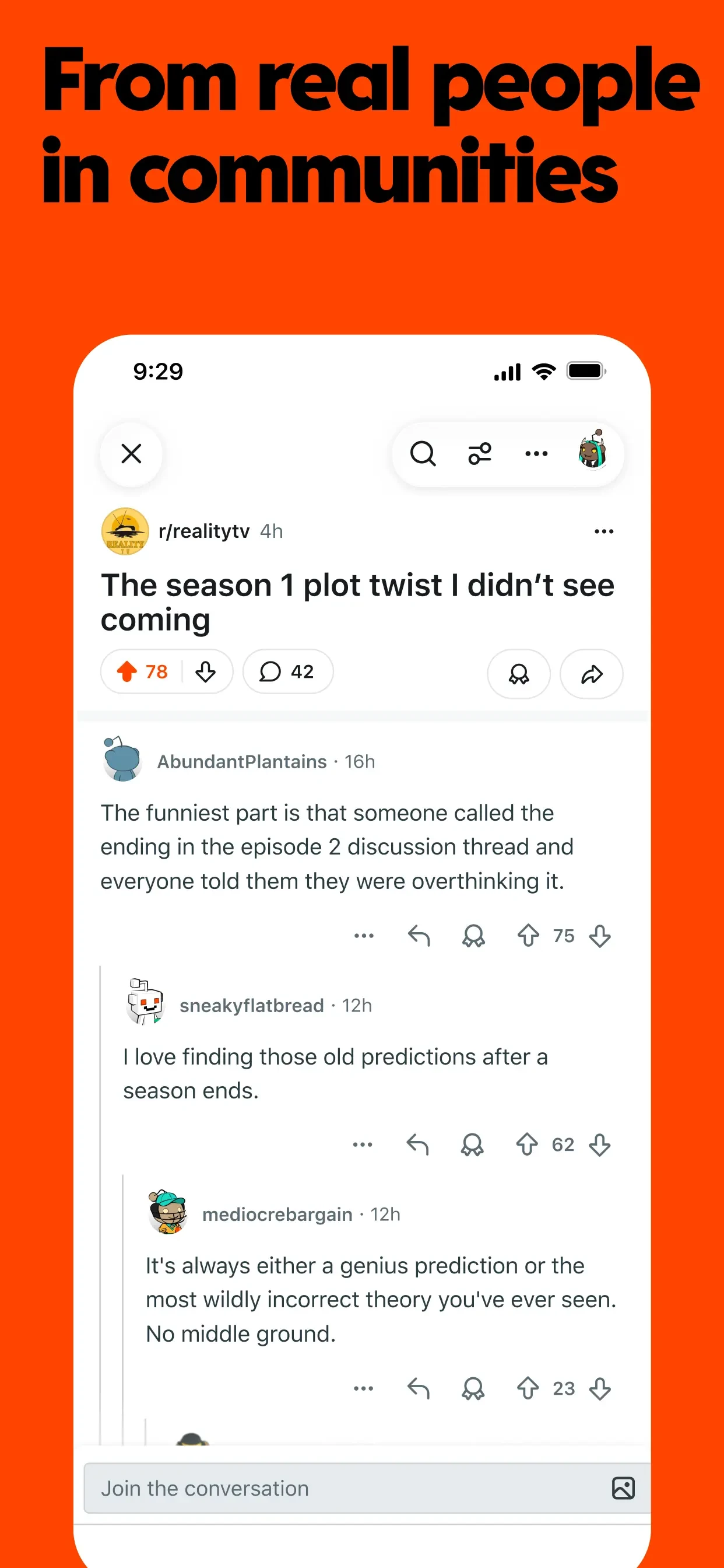 Reddit app store screenshot 3 — News (iOS)