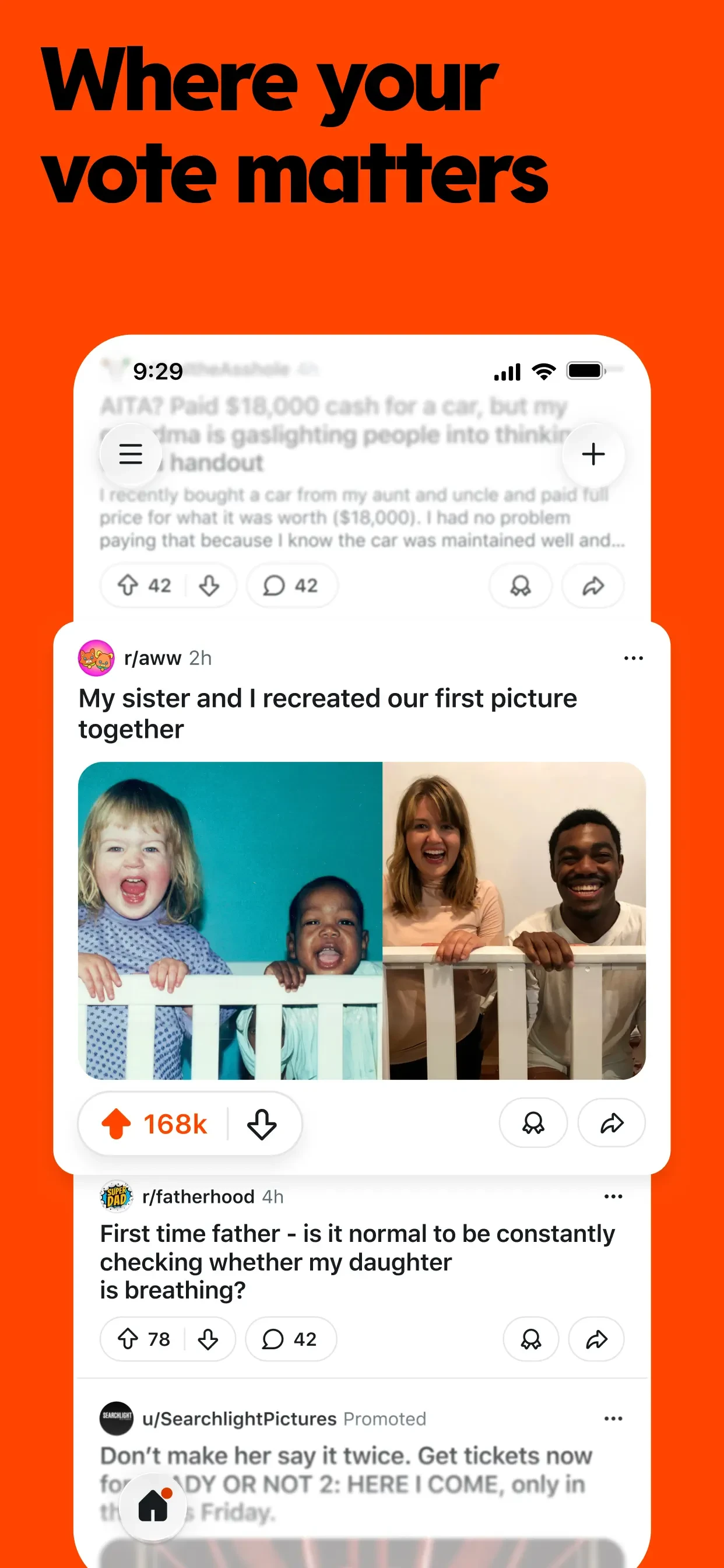 Reddit app store screenshot 4 — News (iOS)