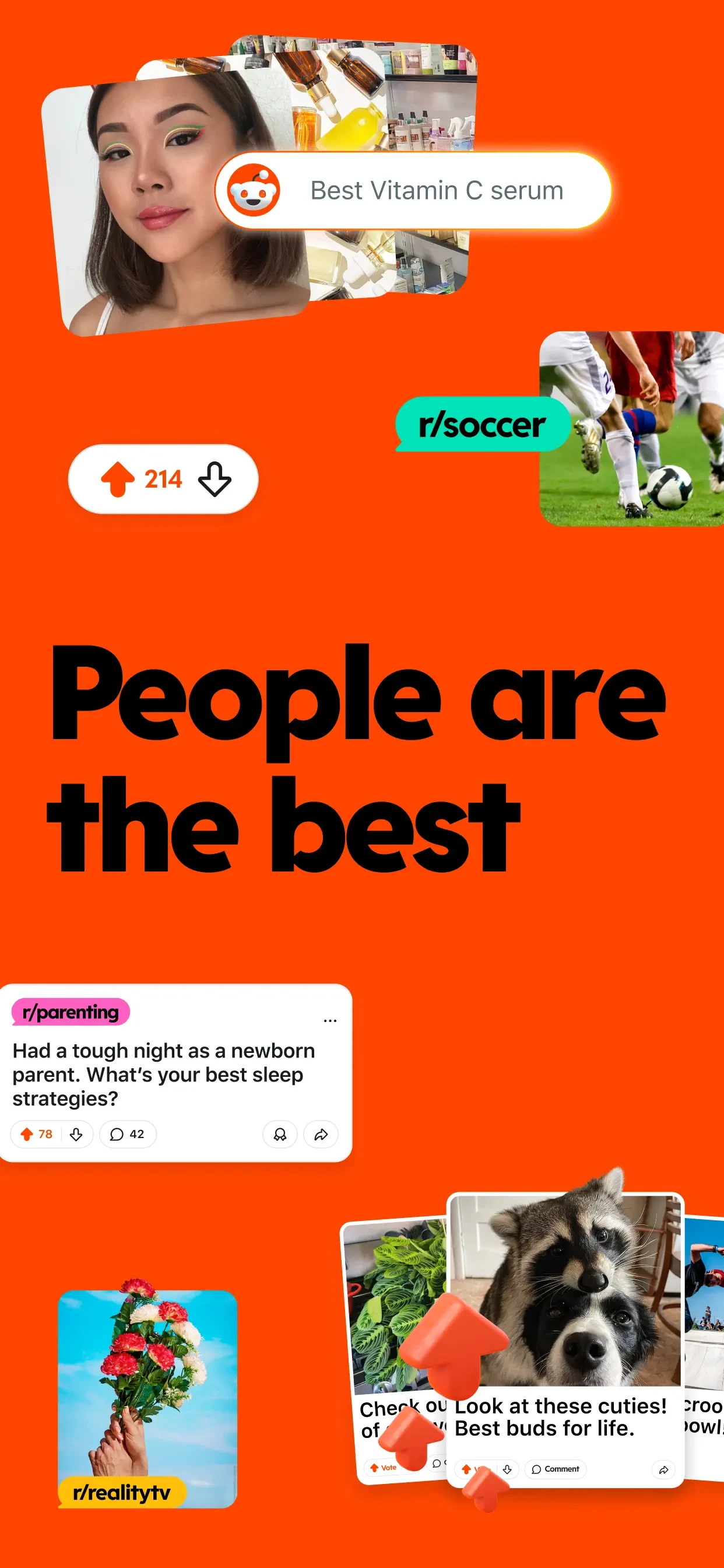 Reddit app store screenshot 1 — News (iOS)