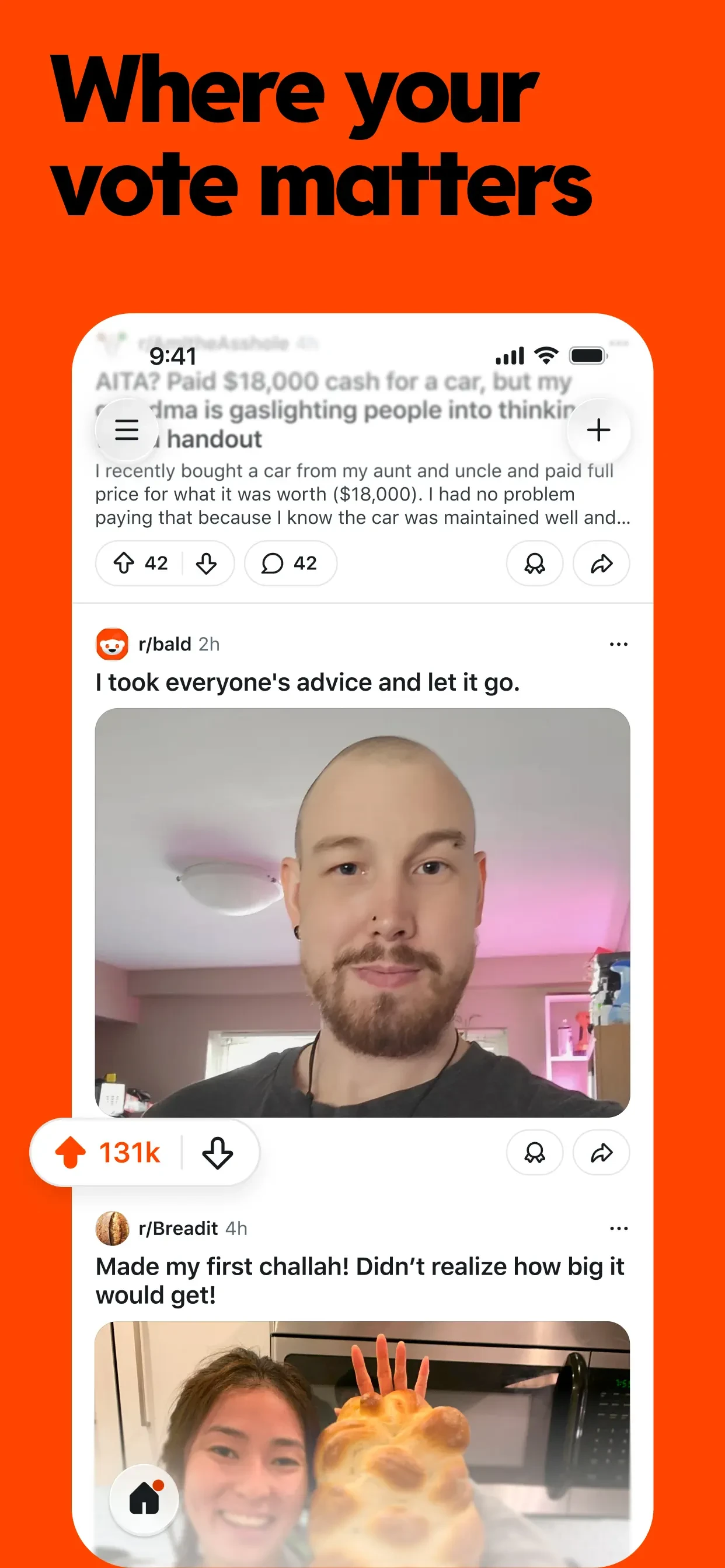 Reddit app store screenshot 5 — News (iOS)