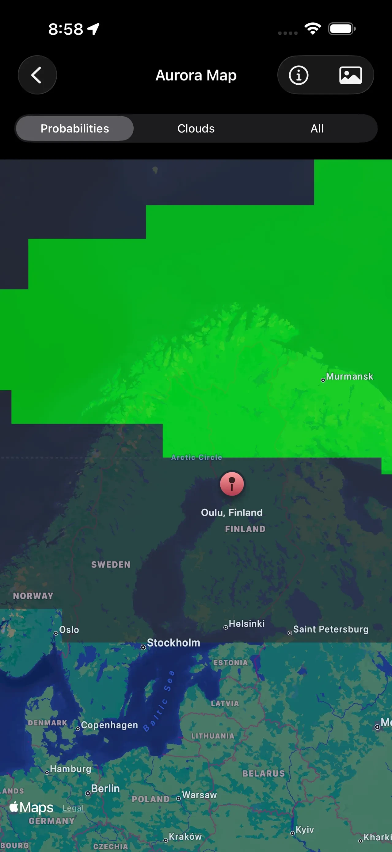 My Aurora Forecast Pro app store screenshot 2 — Weather (iOS)