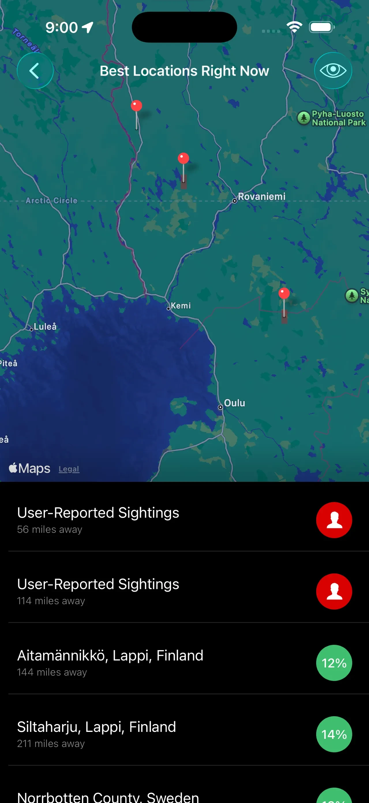 My Aurora Forecast Pro app store screenshot 4 — Weather (iOS)
