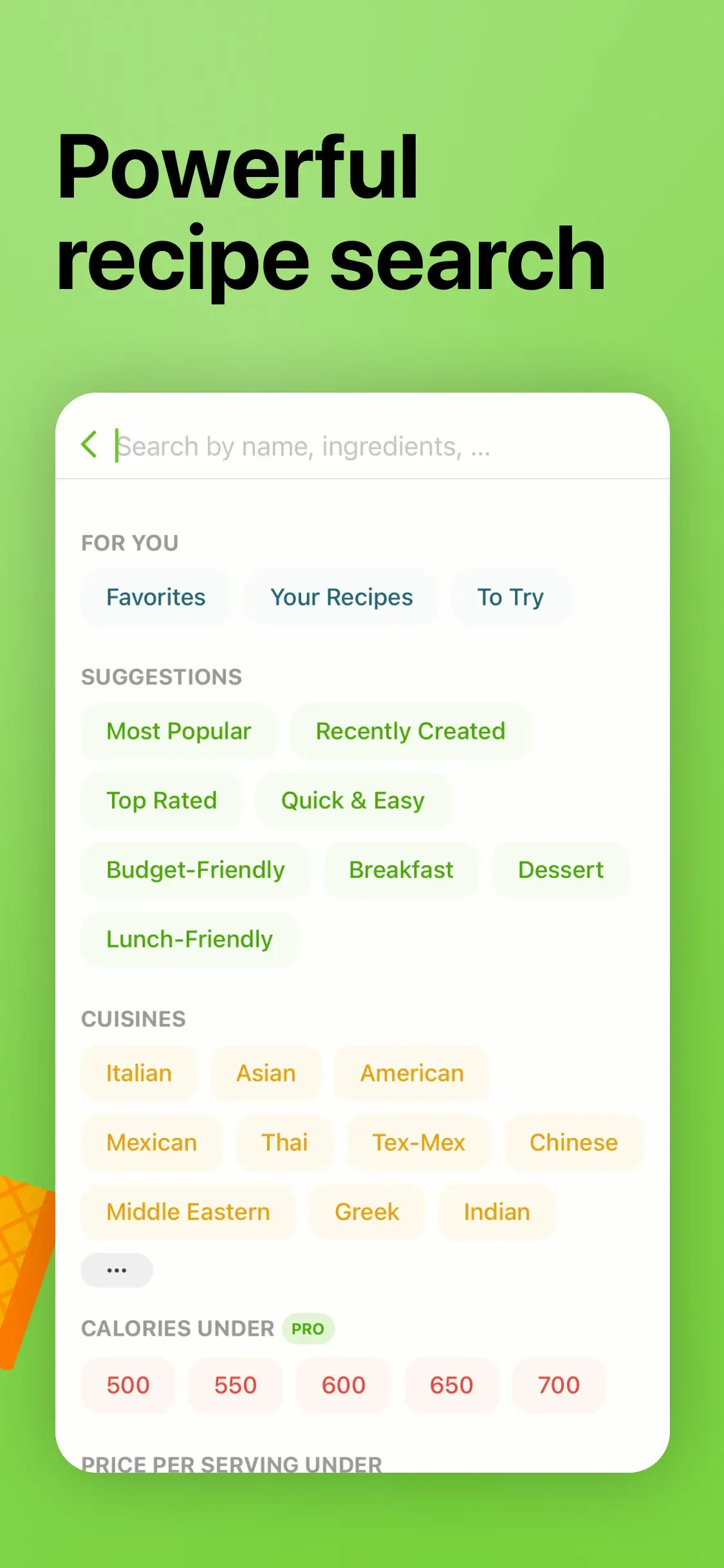 Mealime Meal Plans & Recipes app store screenshot 5 — Unknown (iOS)