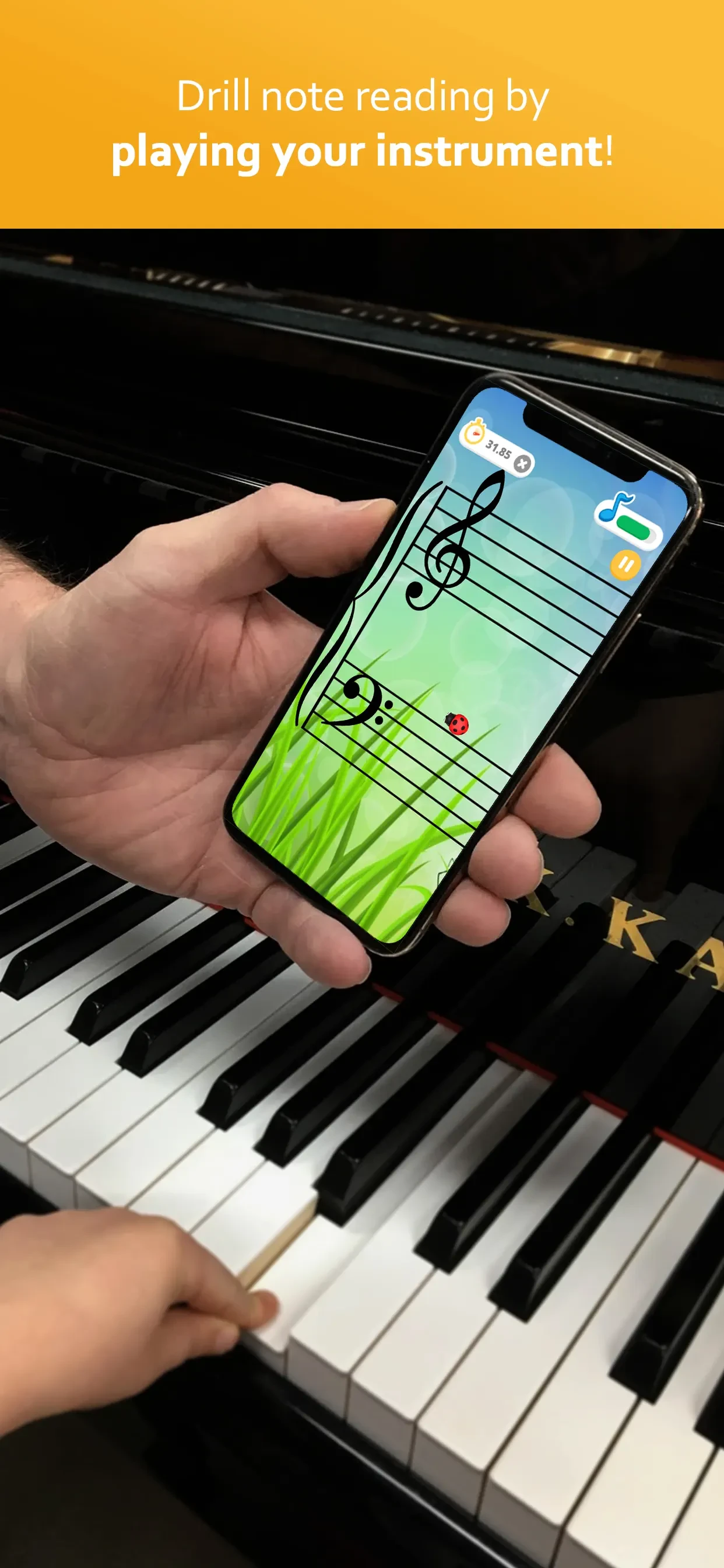 Note Rush: Music Reading Game app store screenshot 1 — Unknown (iOS)