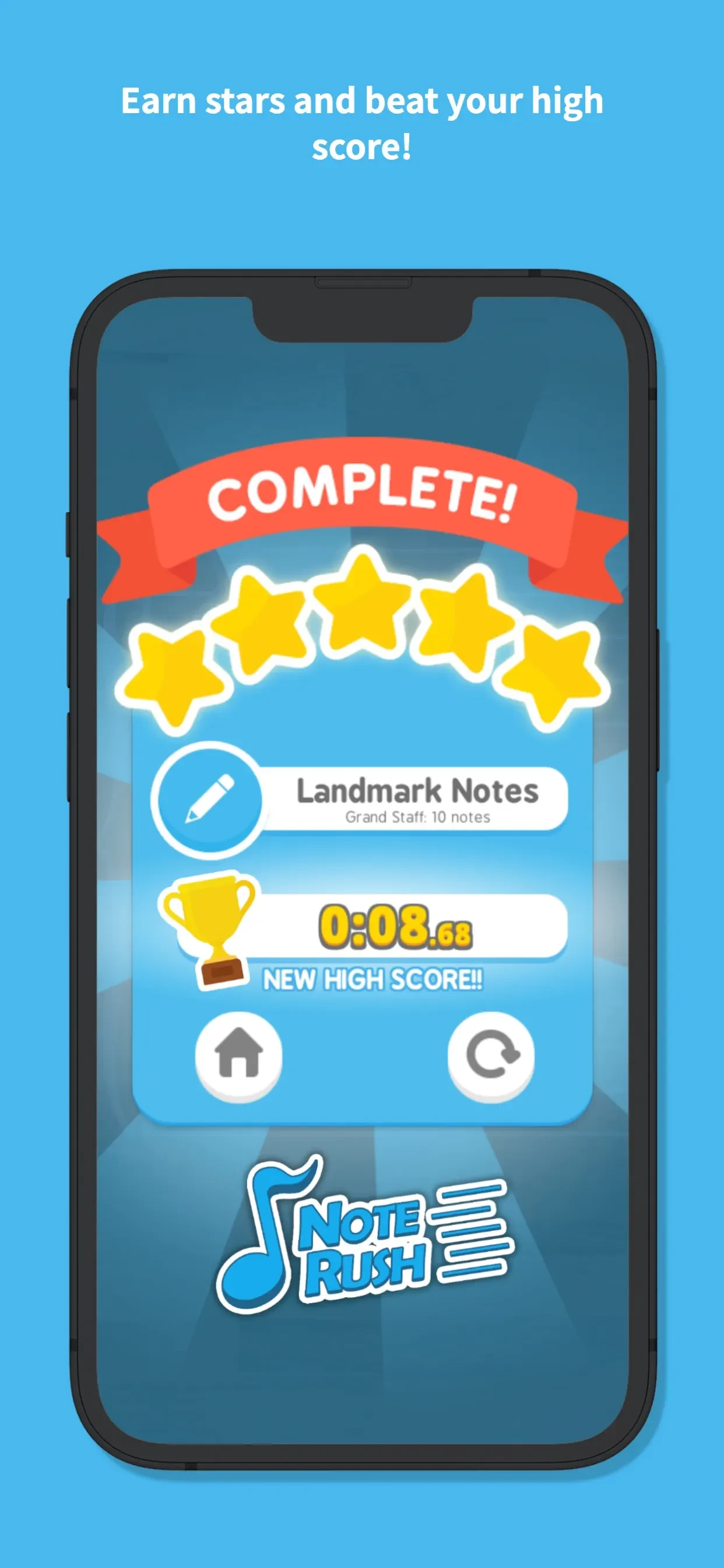 Note Rush: Music Reading Game app store screenshot 7 — Unknown (iOS)