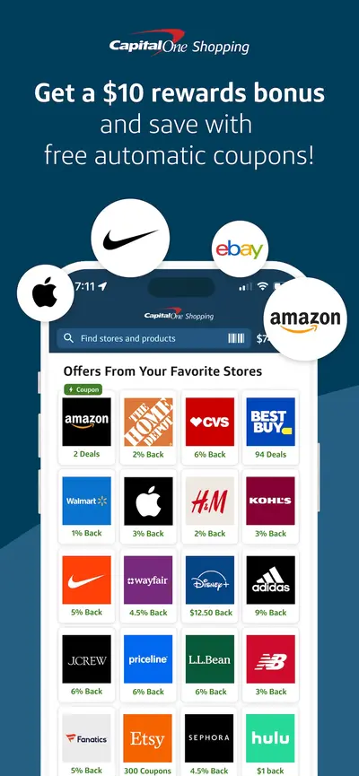 Capital One Shopping: Save Now app store screenshot 1 — Shopping (iOS)