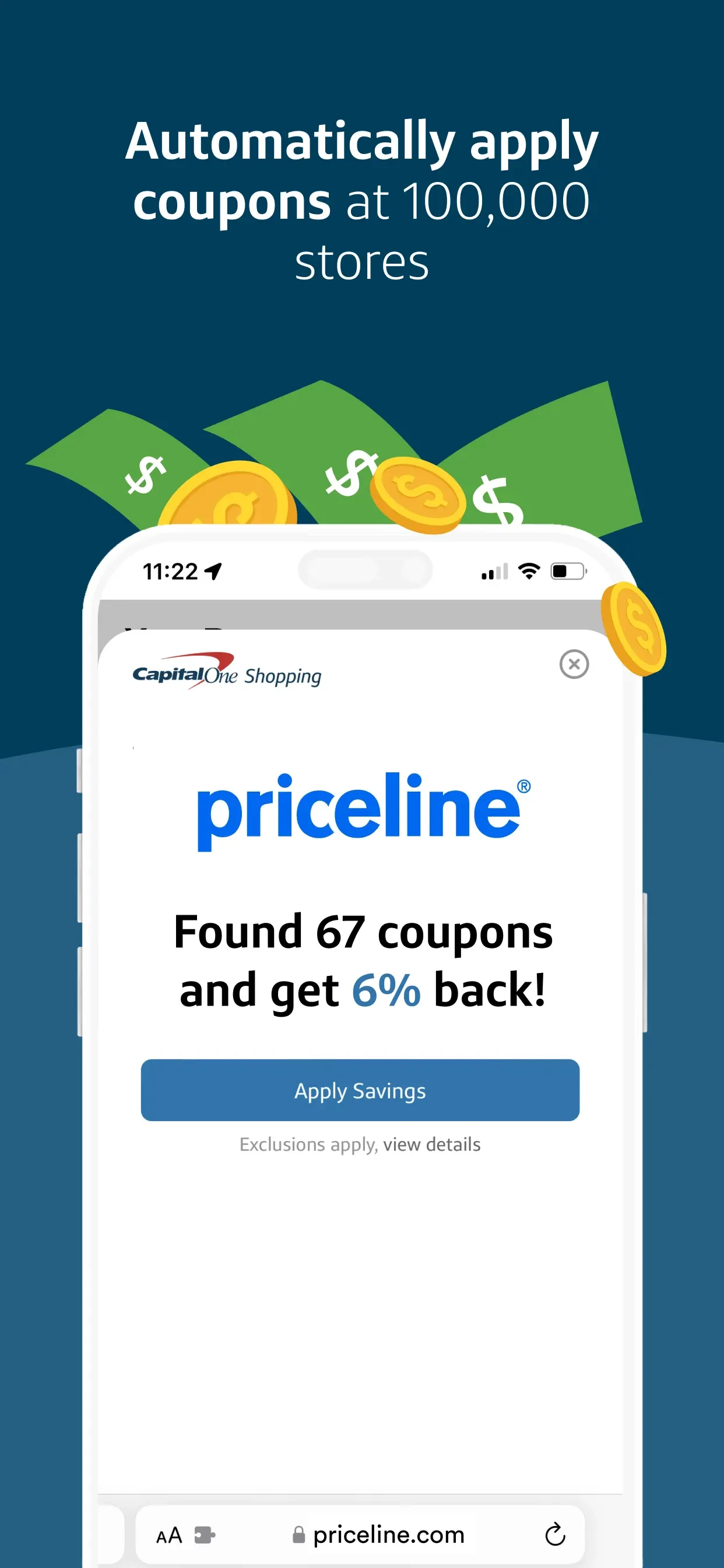 Capital One Shopping: Save Now app store screenshot 2 — Shopping (iOS)