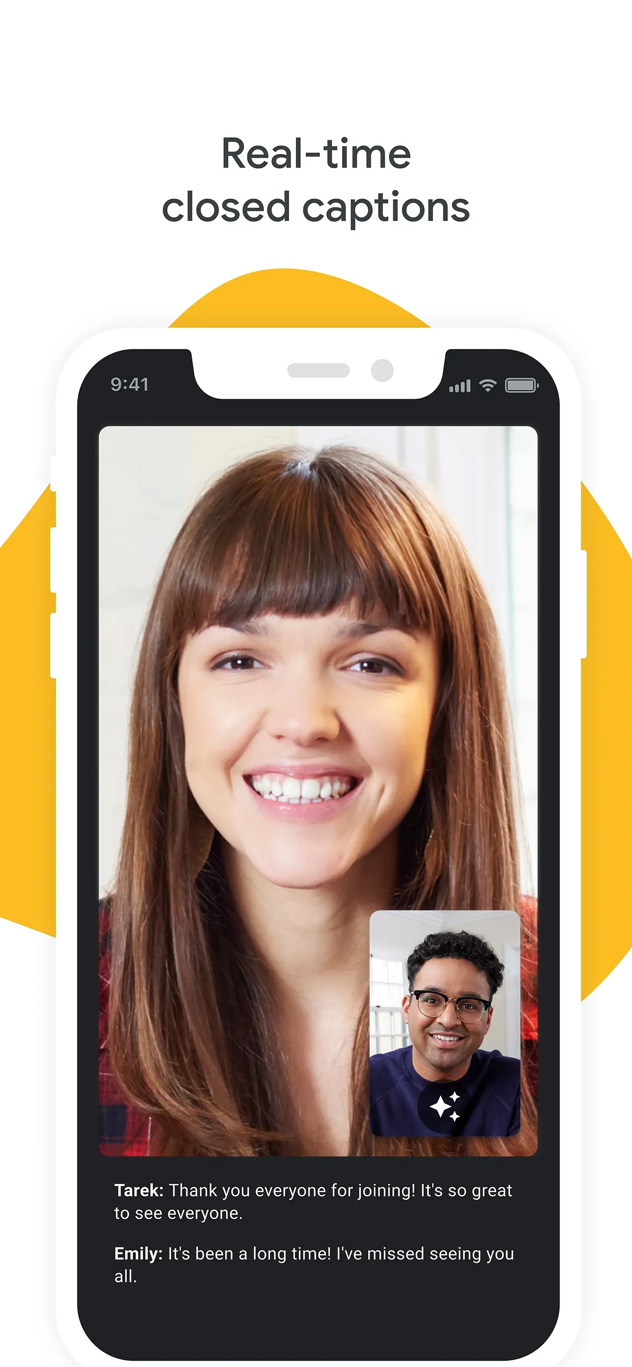 Google Meet app store screenshot 4 — Social Networking (iOS)