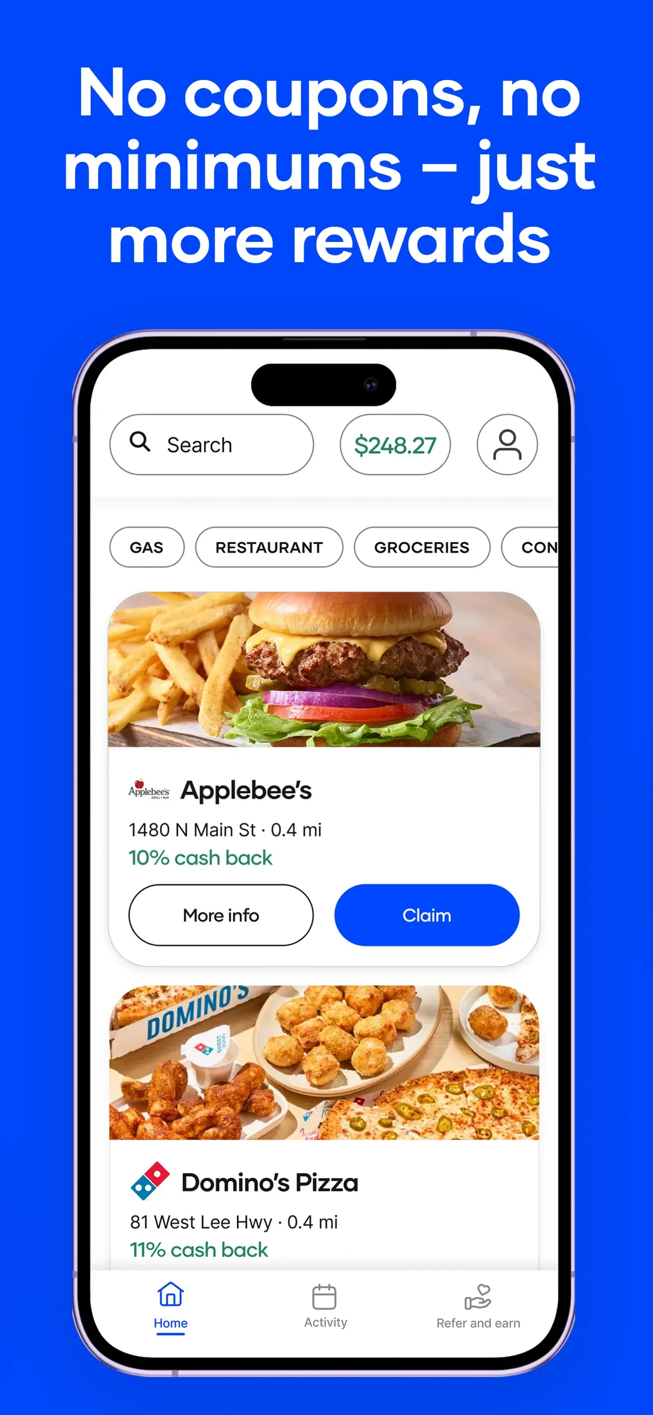 Upside: Gas & Food Cash Back app store screenshot 5 — Travel (iOS)