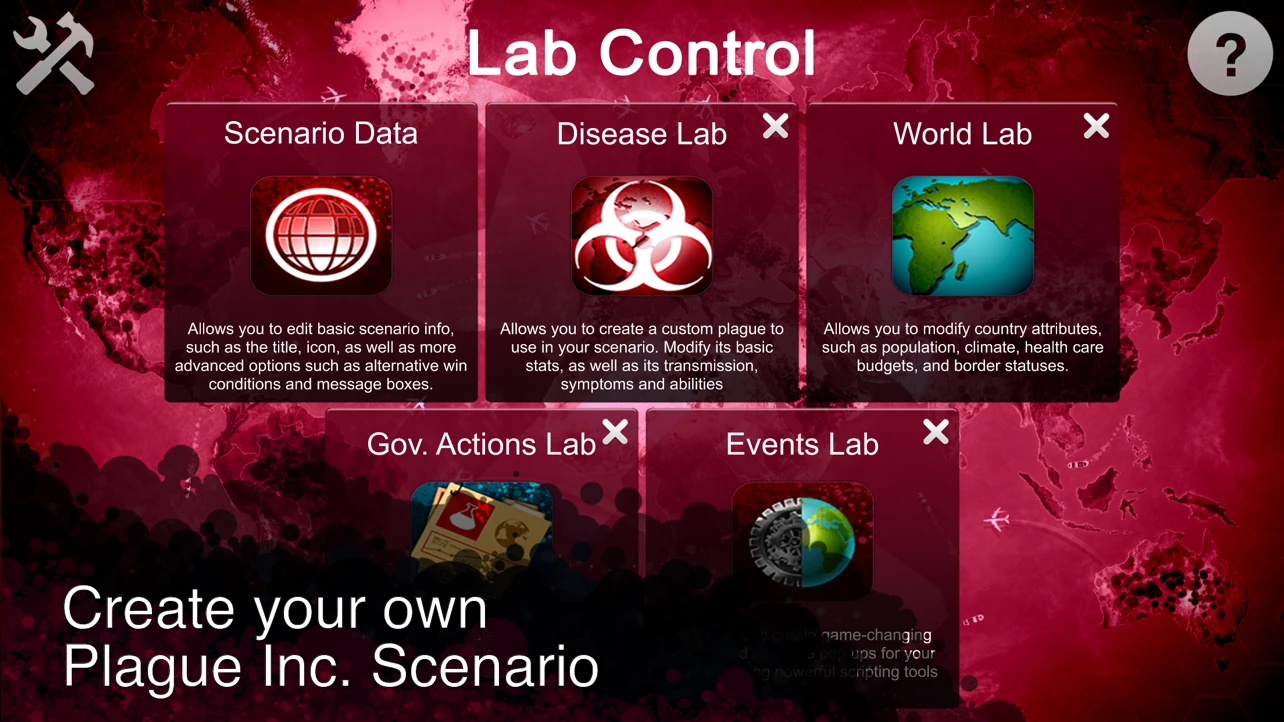 Plague Inc: Scenario Creator app store screenshot 2 — Utilities (iOS)