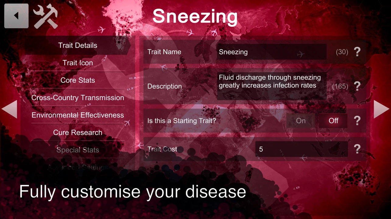 Plague Inc: Scenario Creator app store screenshot 4 — Utilities (iOS)