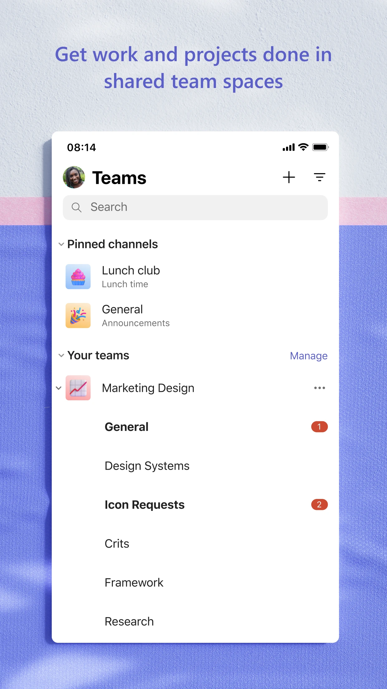Microsoft Teams app store screenshot 5 — Business (iOS)