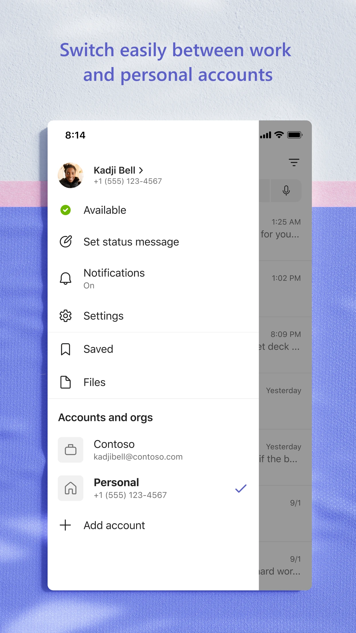 Microsoft Teams app store screenshot 8 — Business (iOS)