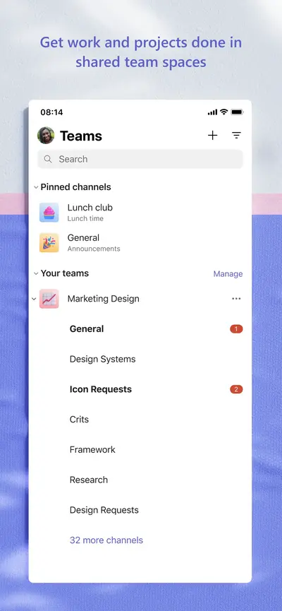 Microsoft Teams app store screenshot 5 — Business (iOS)