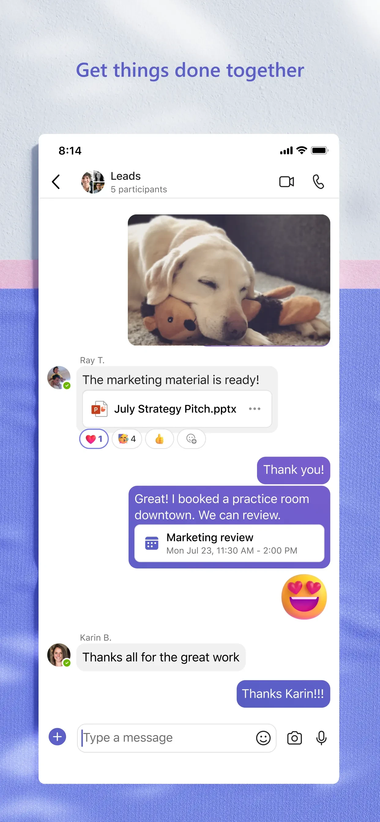 Microsoft Teams app store screenshot 7 — Business (iOS)