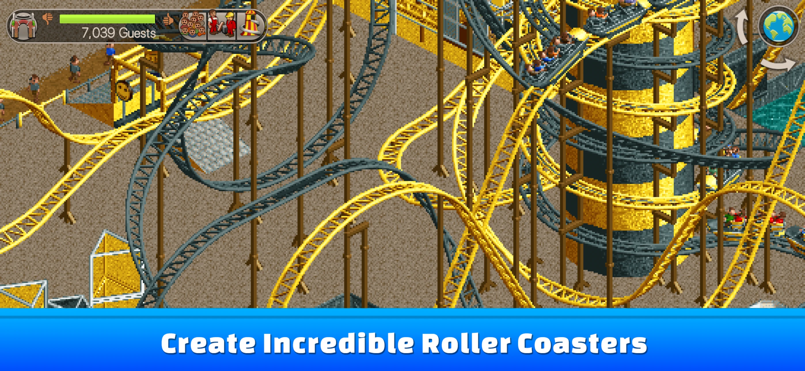 RollerCoaster Tycoon® Classic app store screenshot 1 — Games (iOS)