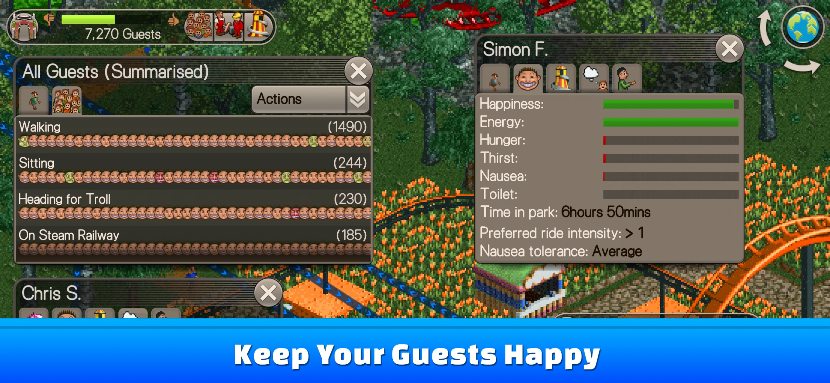 RollerCoaster Tycoon® Classic app store screenshot 2 — Games (iOS)