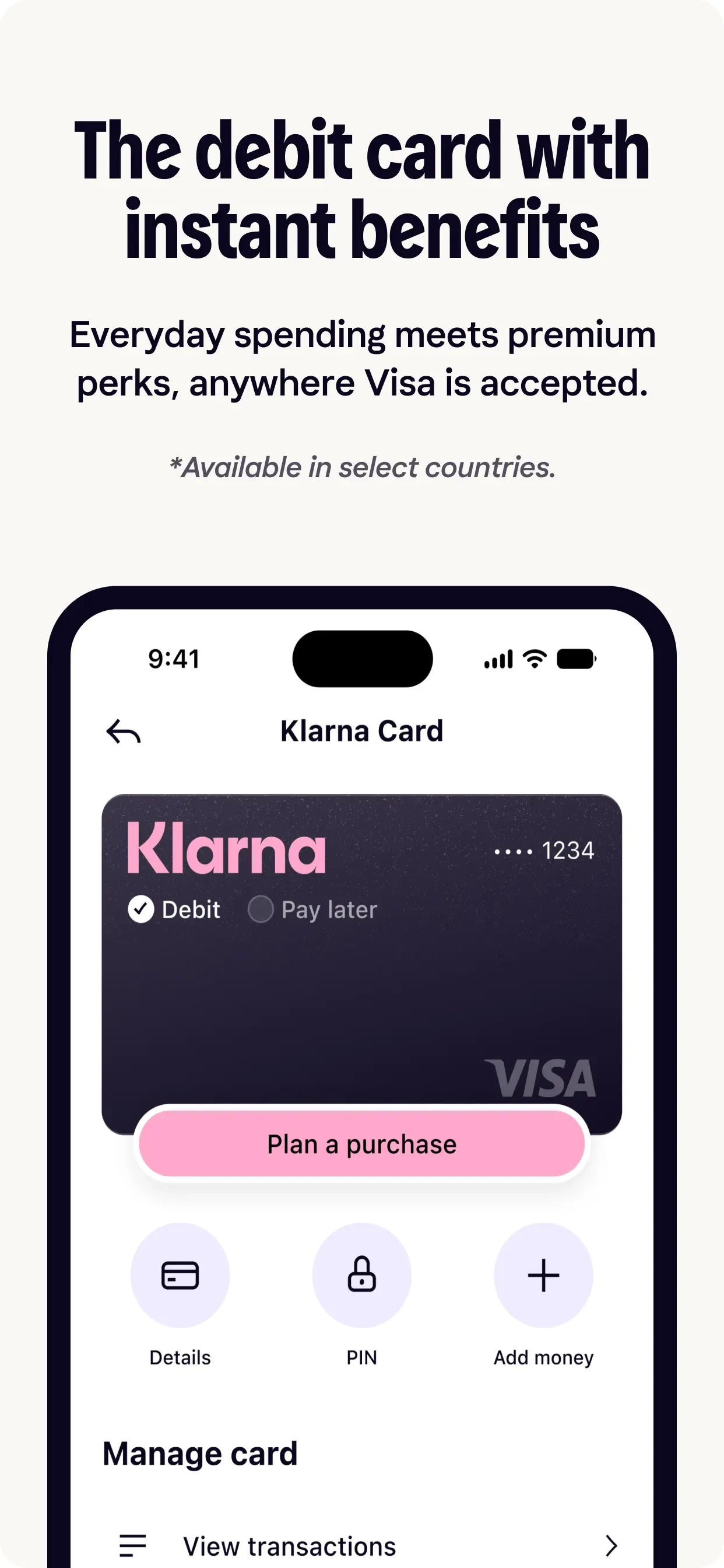 Klarna: Smarter everyday money app store screenshot 4 — Unknown (iOS)