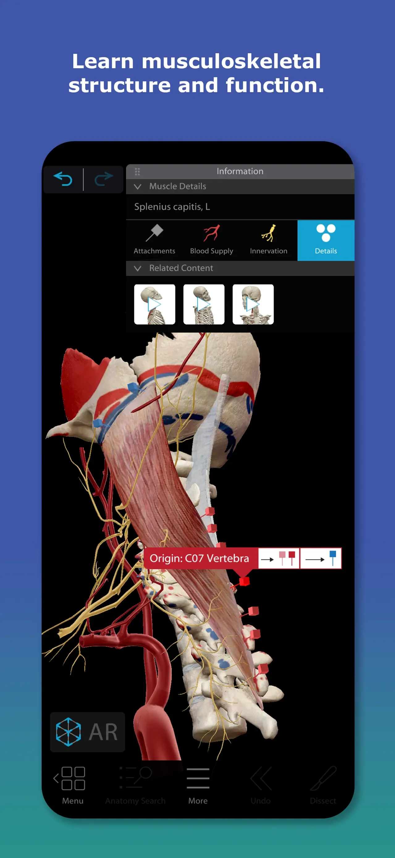 Human Anatomy Atlas 2026 app store screenshot 3 — Medical (iOS)
