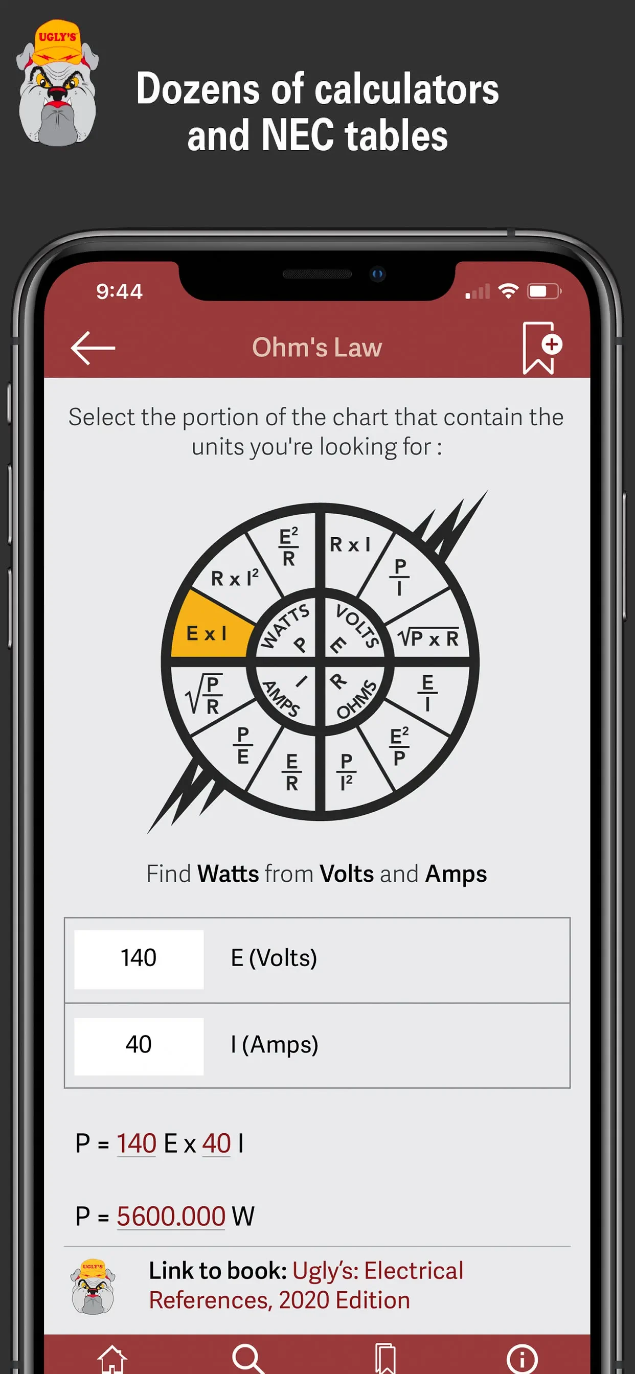 Ugly's Electrical References app store screenshot 1 — Productivity (iOS)