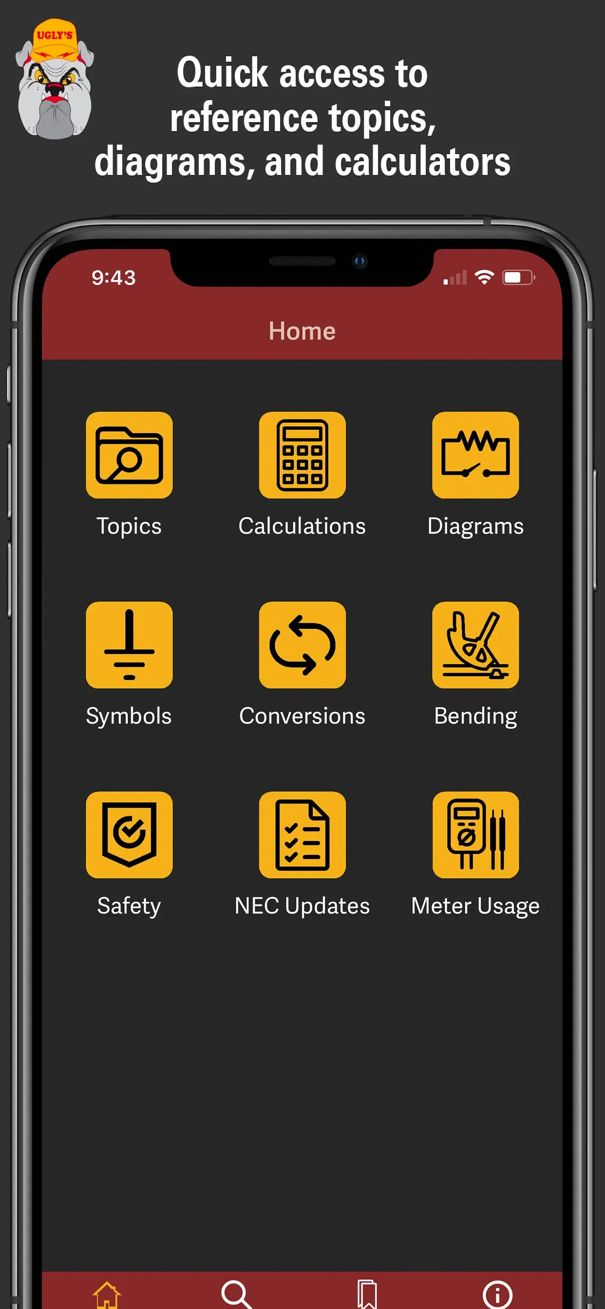 Ugly's Electrical References app store screenshot 4 — Productivity (iOS)