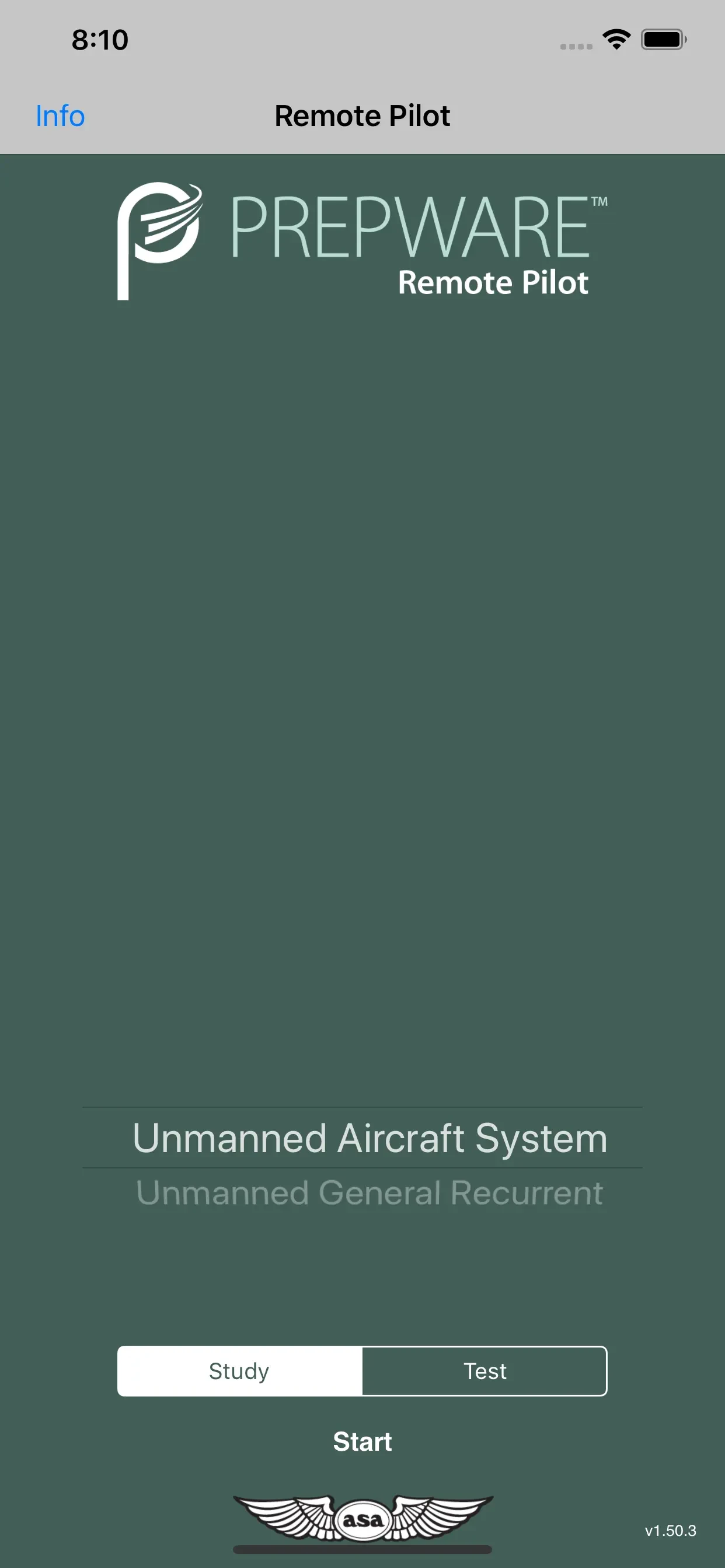Prepware Remote Pilot app store screenshot 1 — Education (iOS)