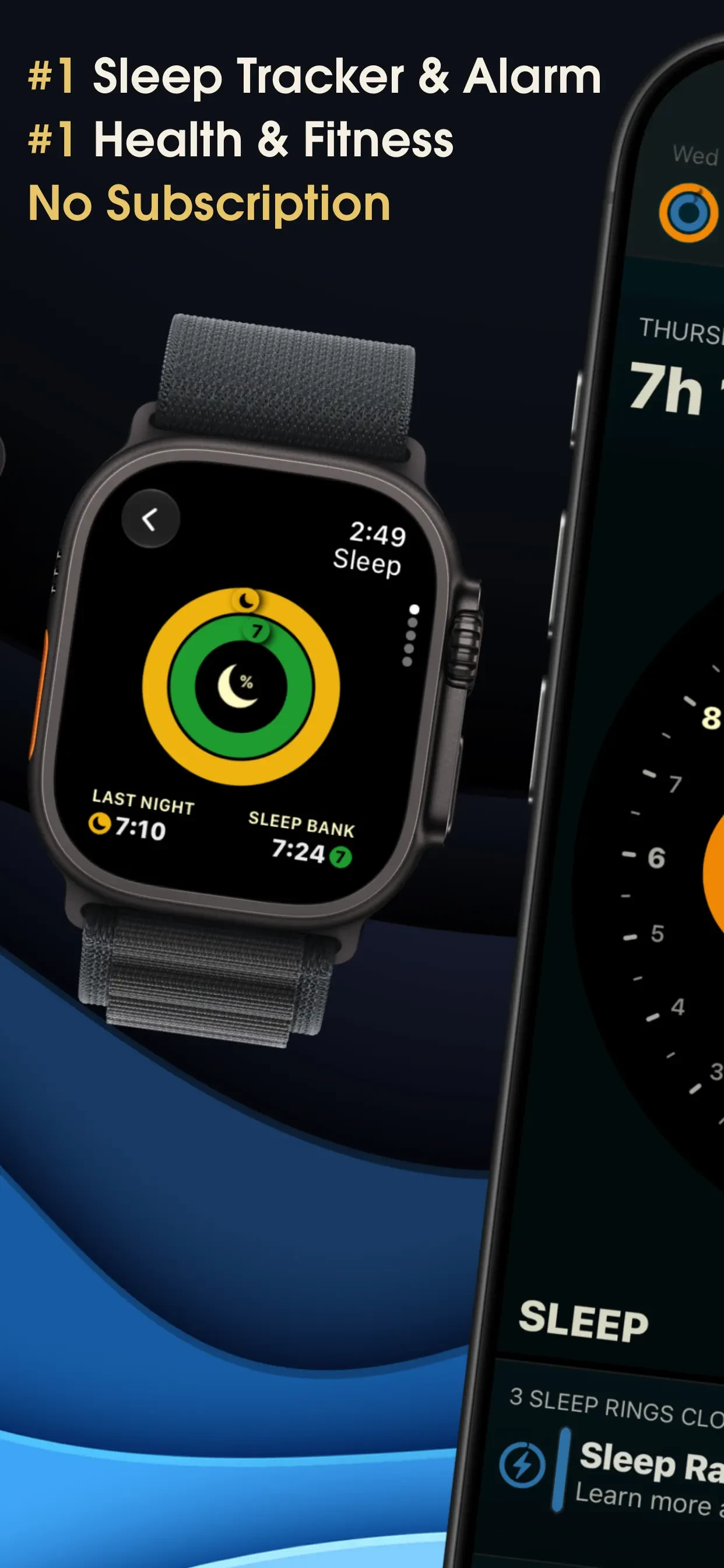 AutoSleep: Watch Sleep Tracker app store screenshot 2 — Health & Fitness (iOS)