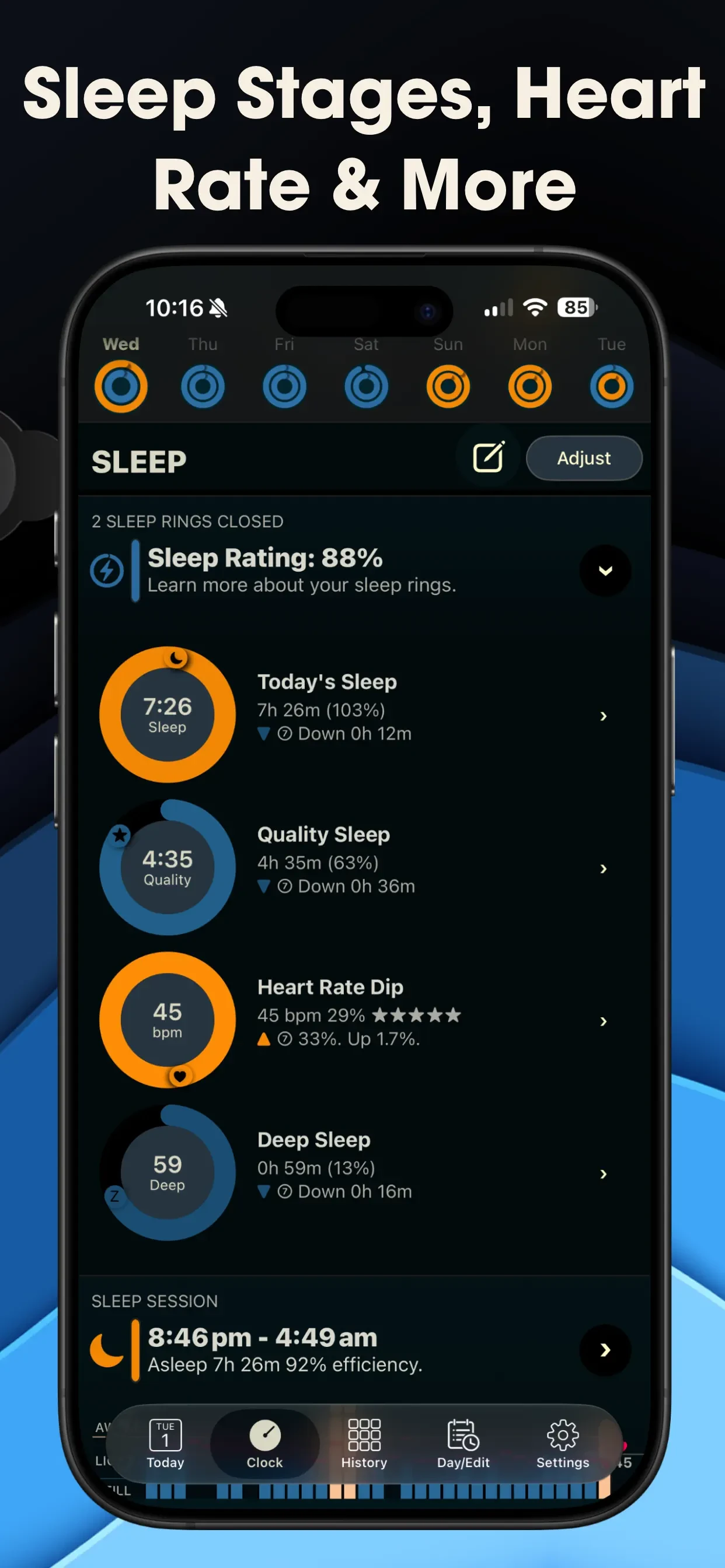 AutoSleep: Watch Sleep Tracker app store screenshot 8 — Health & Fitness (iOS)