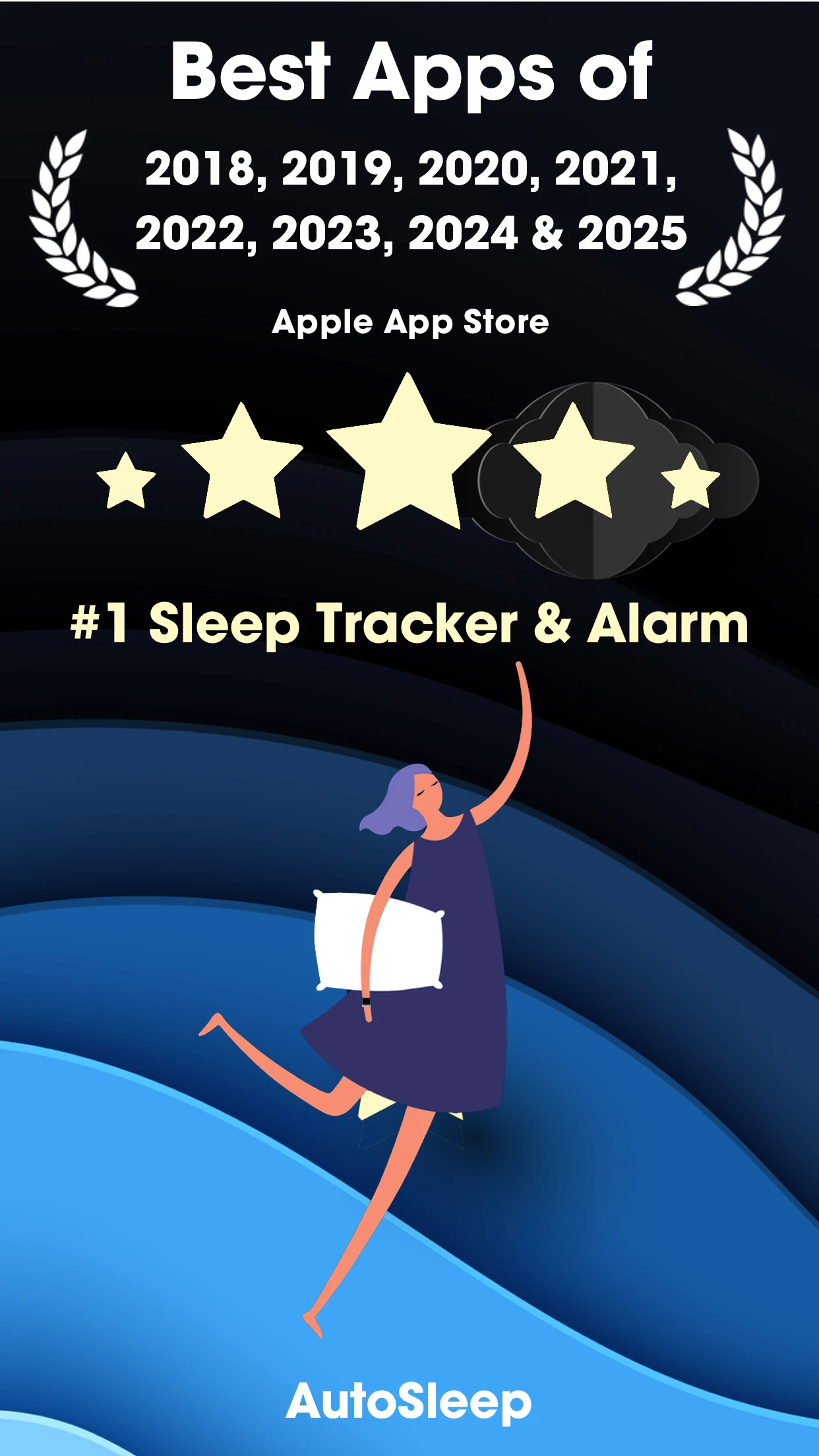 AutoSleep: Watch Sleep Tracker app store screenshot 1 — Health & Fitness (iOS)