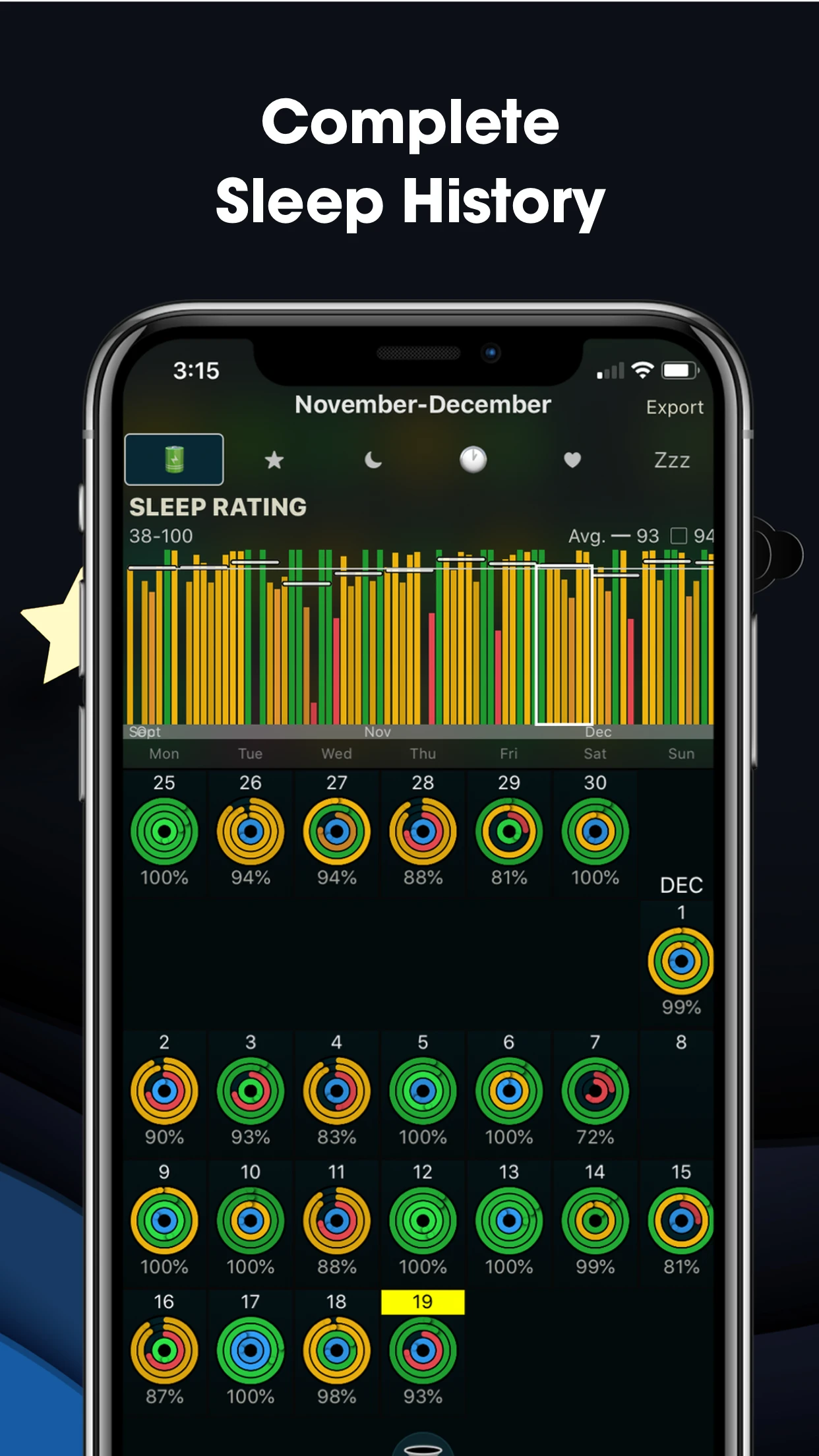 AutoSleep: Watch Sleep Tracker app store screenshot 10 — Health & Fitness (iOS)